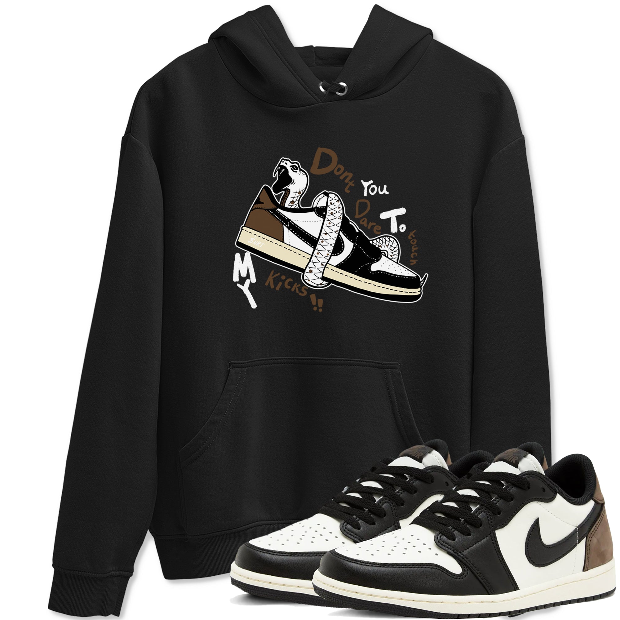 Don't Touch My Kicks snkmatch Tees - Air Jordan 1 Mocha
