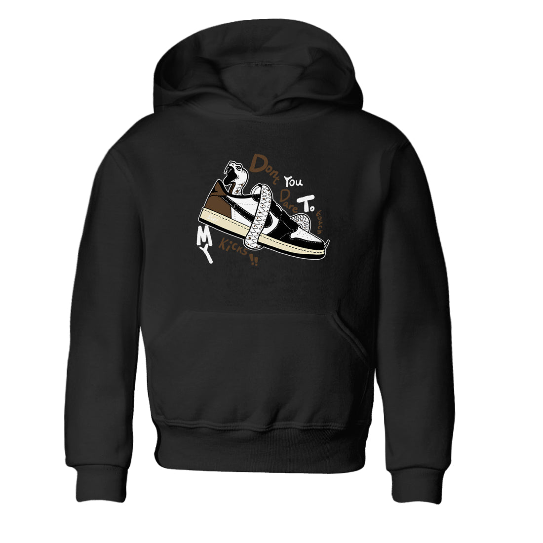 Don't Touch My Kicks snkmatch Tees Kids - Air Jordan 1 Mocha