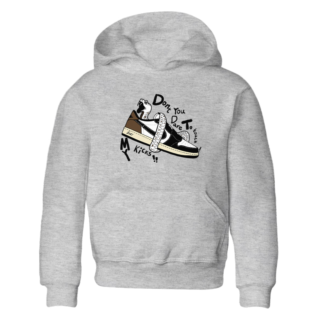 Don't Touch My Kicks snkmatch Tees Kids - Air Jordan 1 Mocha