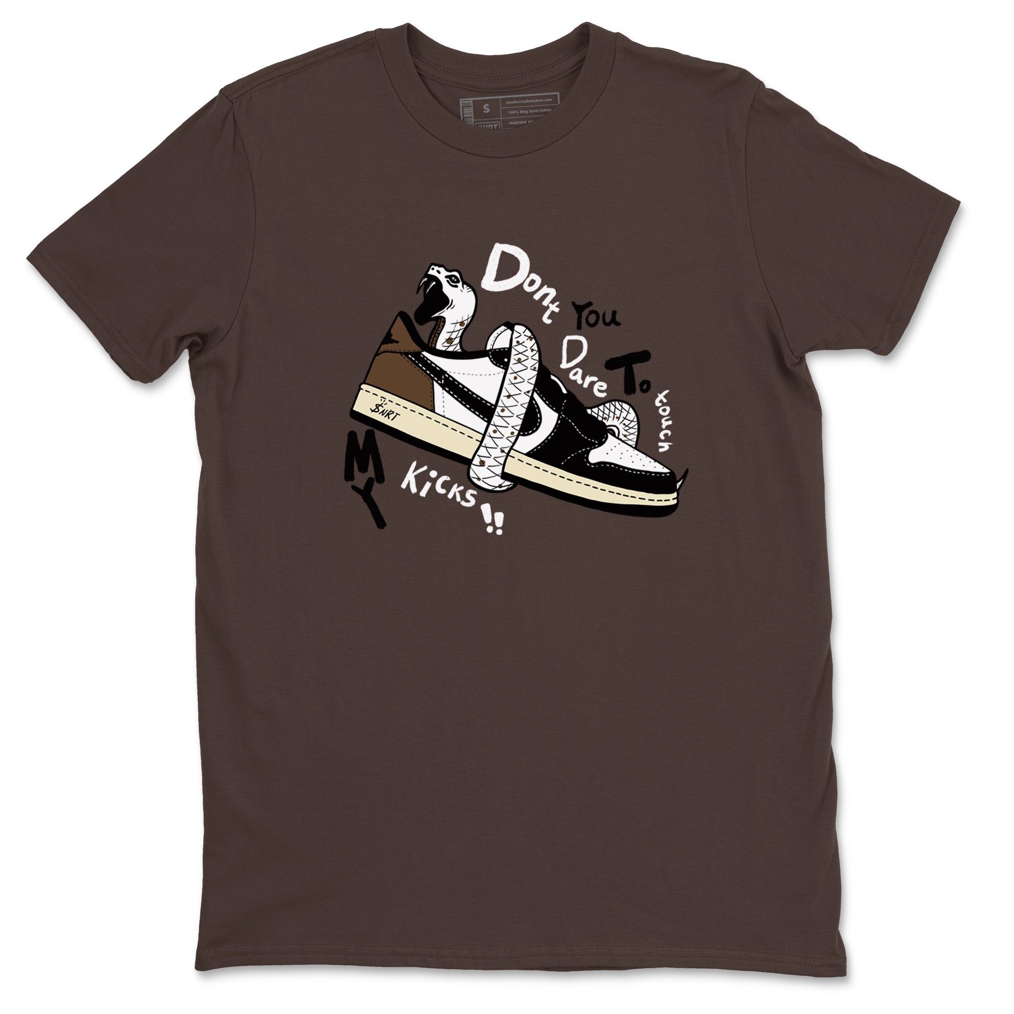 Don't Touch My Kicks snkmatch Tees - Air Jordan 1 Mocha