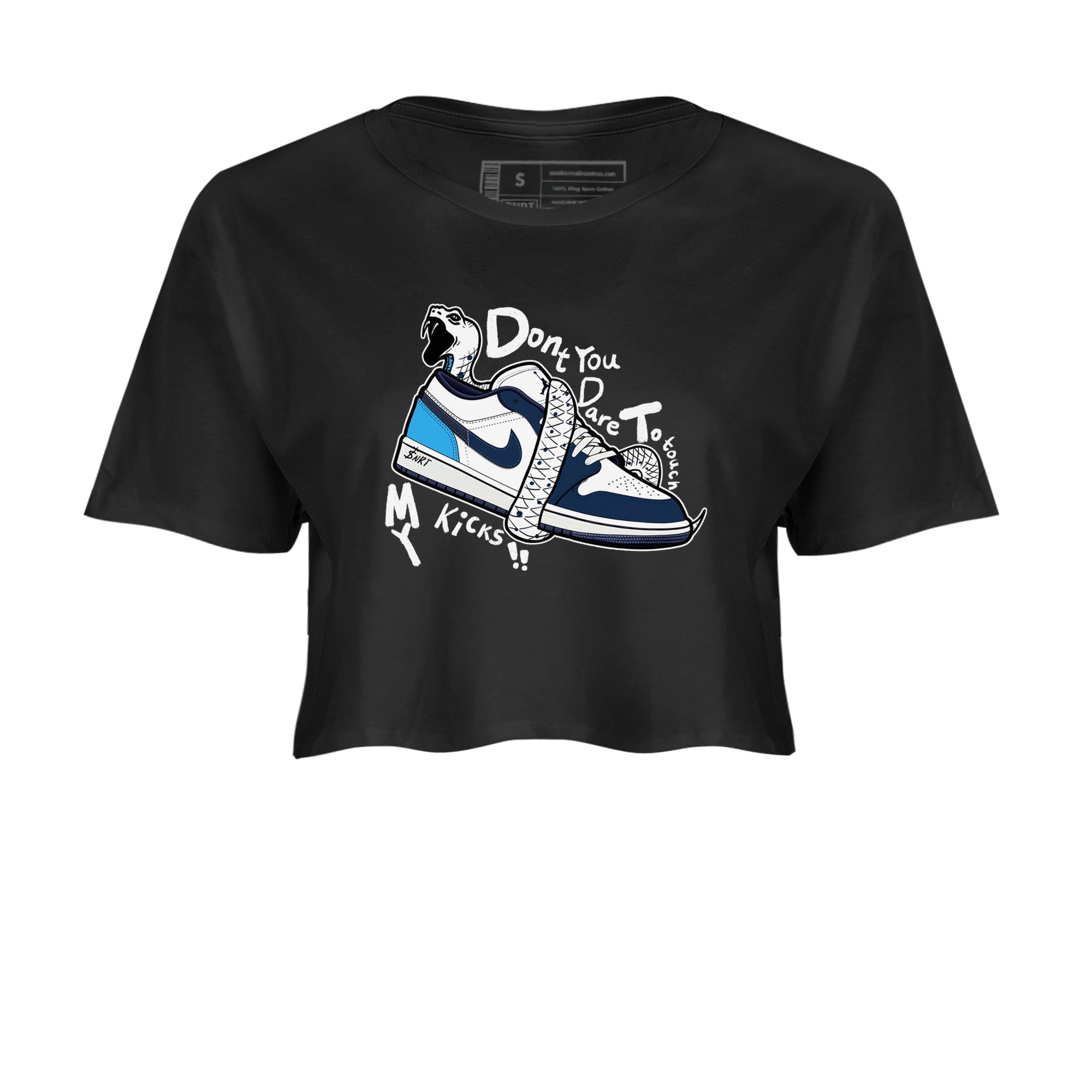 Don't Touch My Kicks snkmatch Women's Top - Air Jordan 1 Obsidian