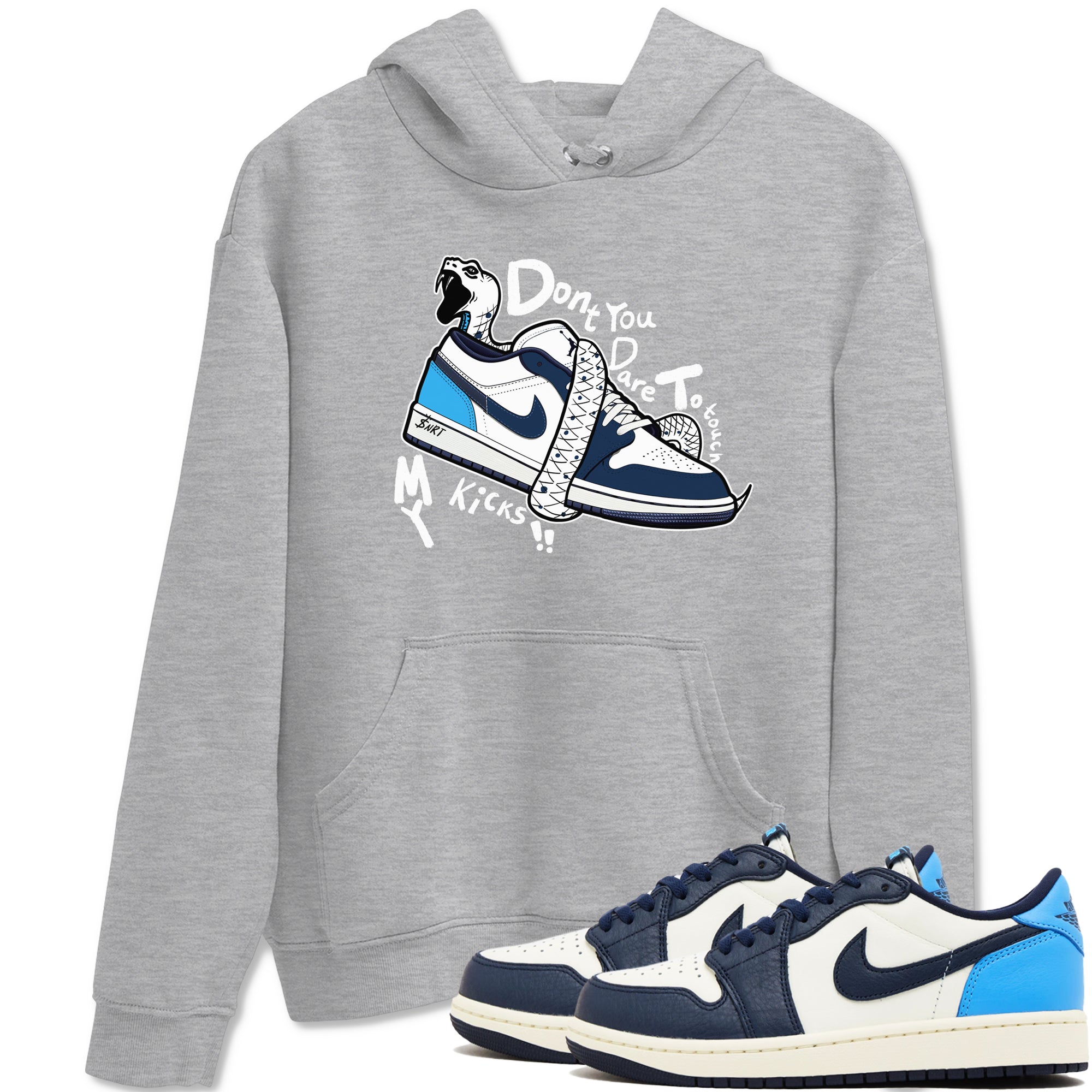 Don't Touch My Kicks snkmatch Tees - Air Jordan 1 Obsidian