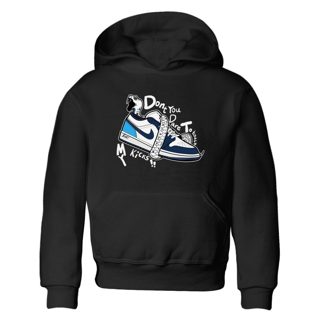Don't Touch My Kicks snkmatch Tees Kids - Air Jordan 1 Obsidian