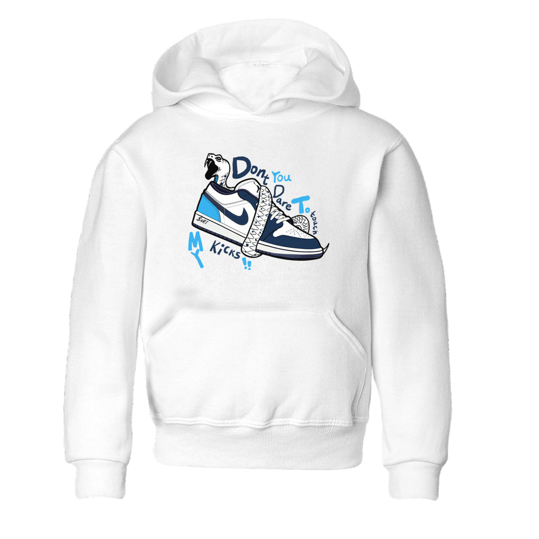 Don't Touch My Kicks snkmatch Tees Kids - Air Jordan 1 Obsidian