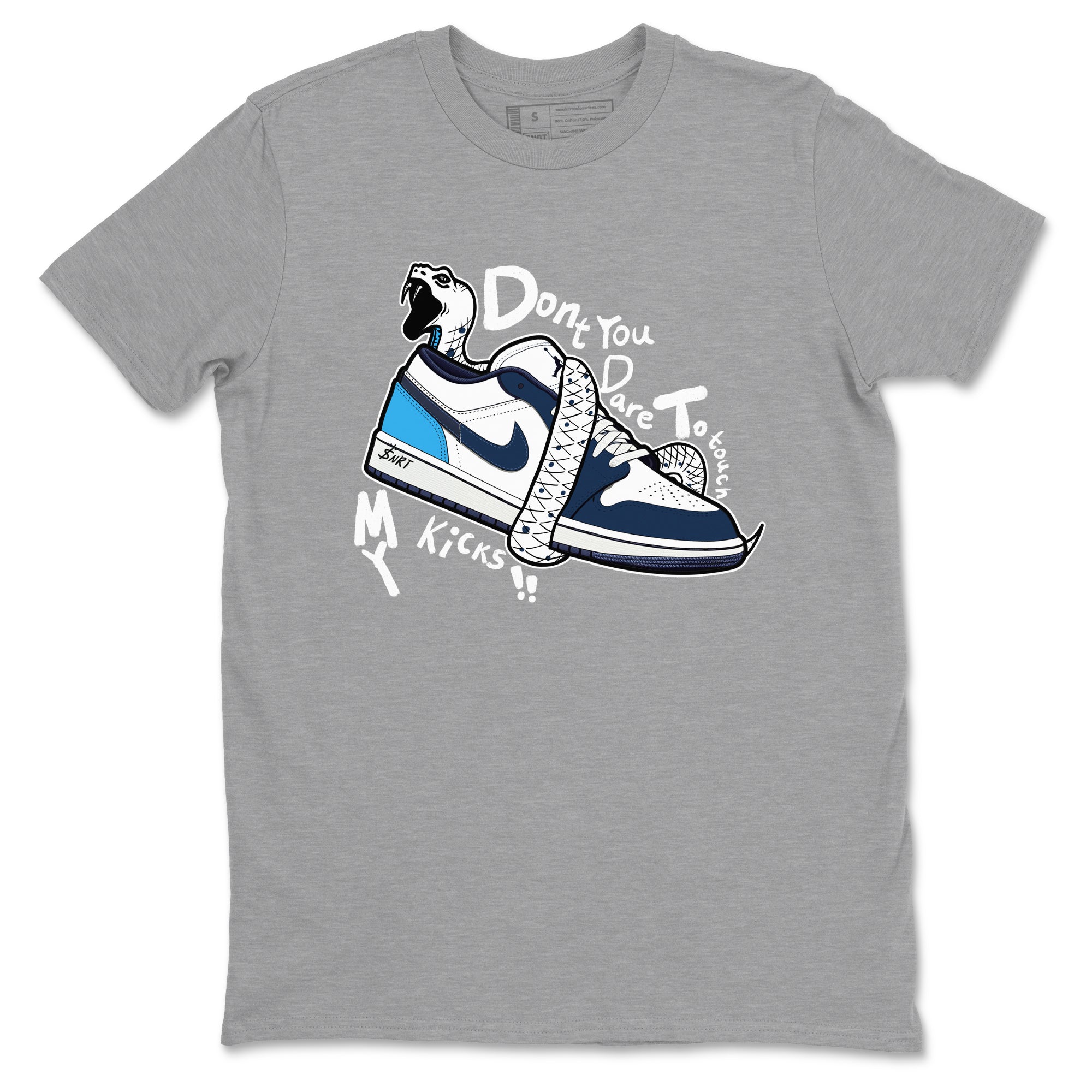 Don't Touch My Kicks snkmatch Tees - Air Jordan 1 Obsidian