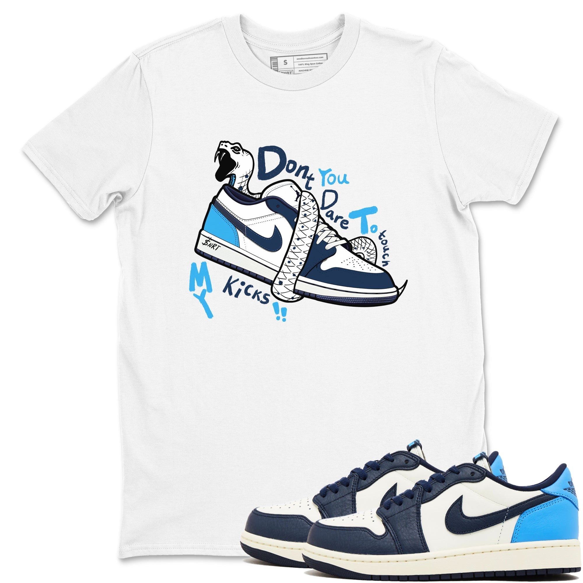 Don't Touch My Kicks snkmatch Tees - Air Jordan 1 Obsidian