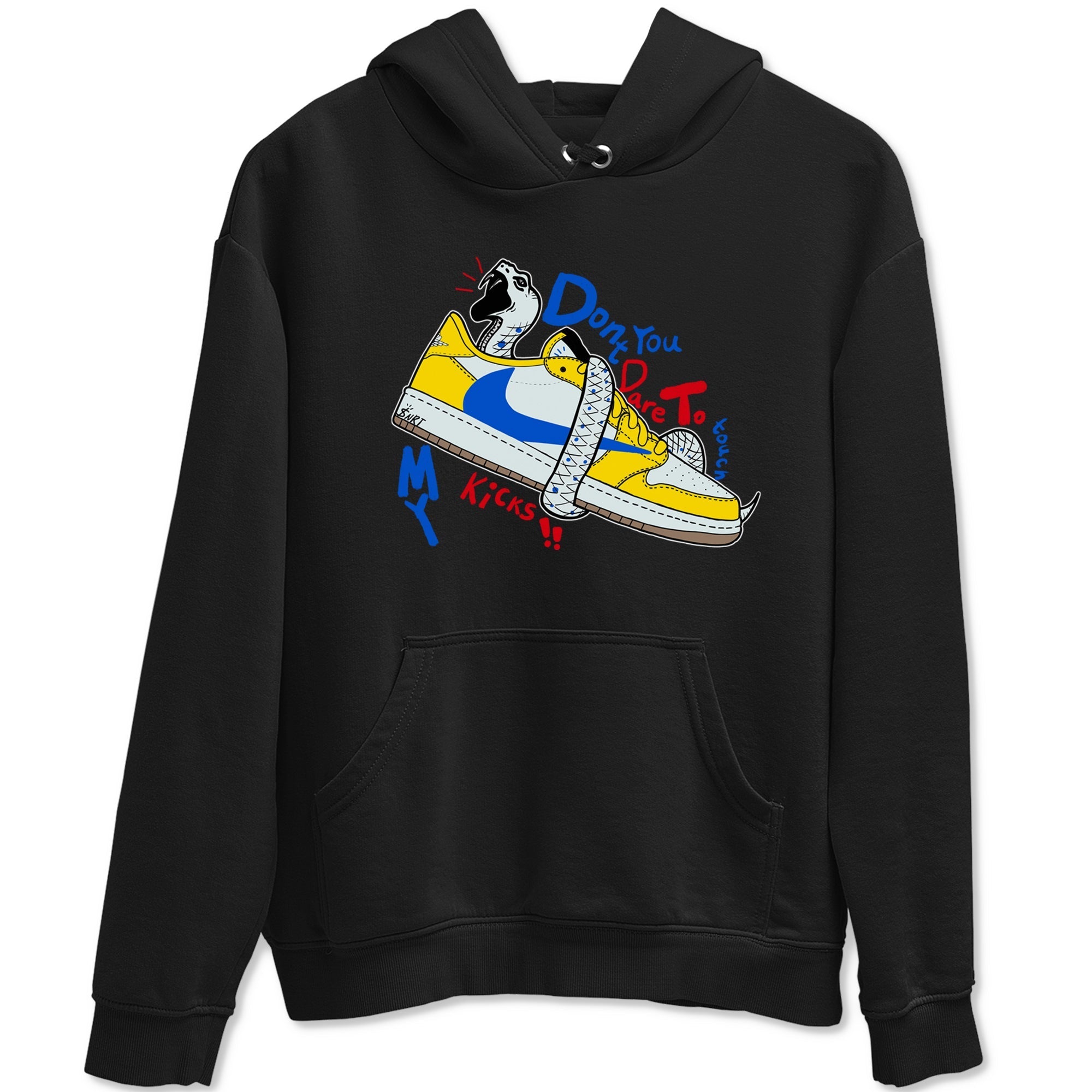 Don't Touch My Kicks snkmatch Tees - Air Jordan 1 Travis Scott Canary