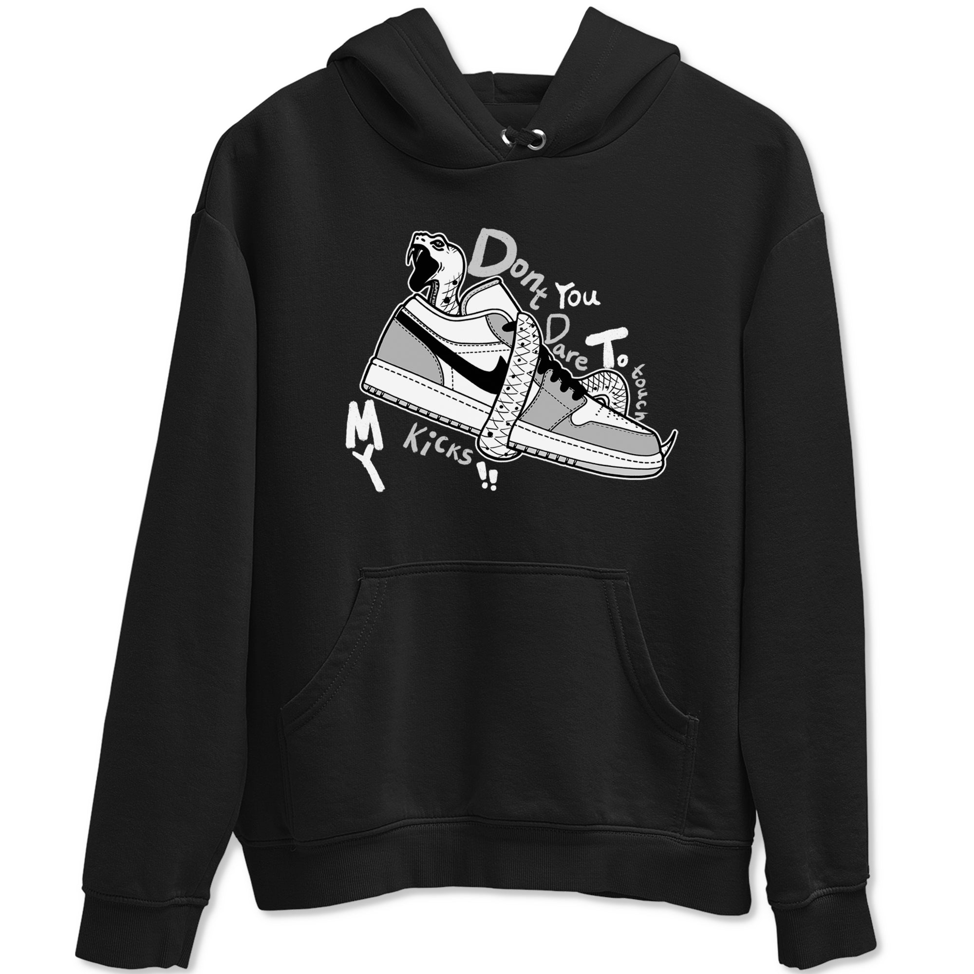 Don't Touch My Kicks snkmatch Tees - Air Jordan 1 Wolf Grey