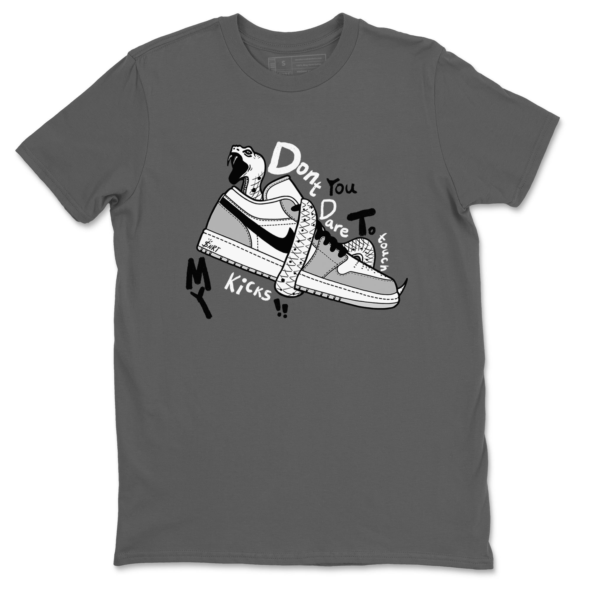 Don't Touch My Kicks snkmatch Tees - Air Jordan 1 Wolf Grey