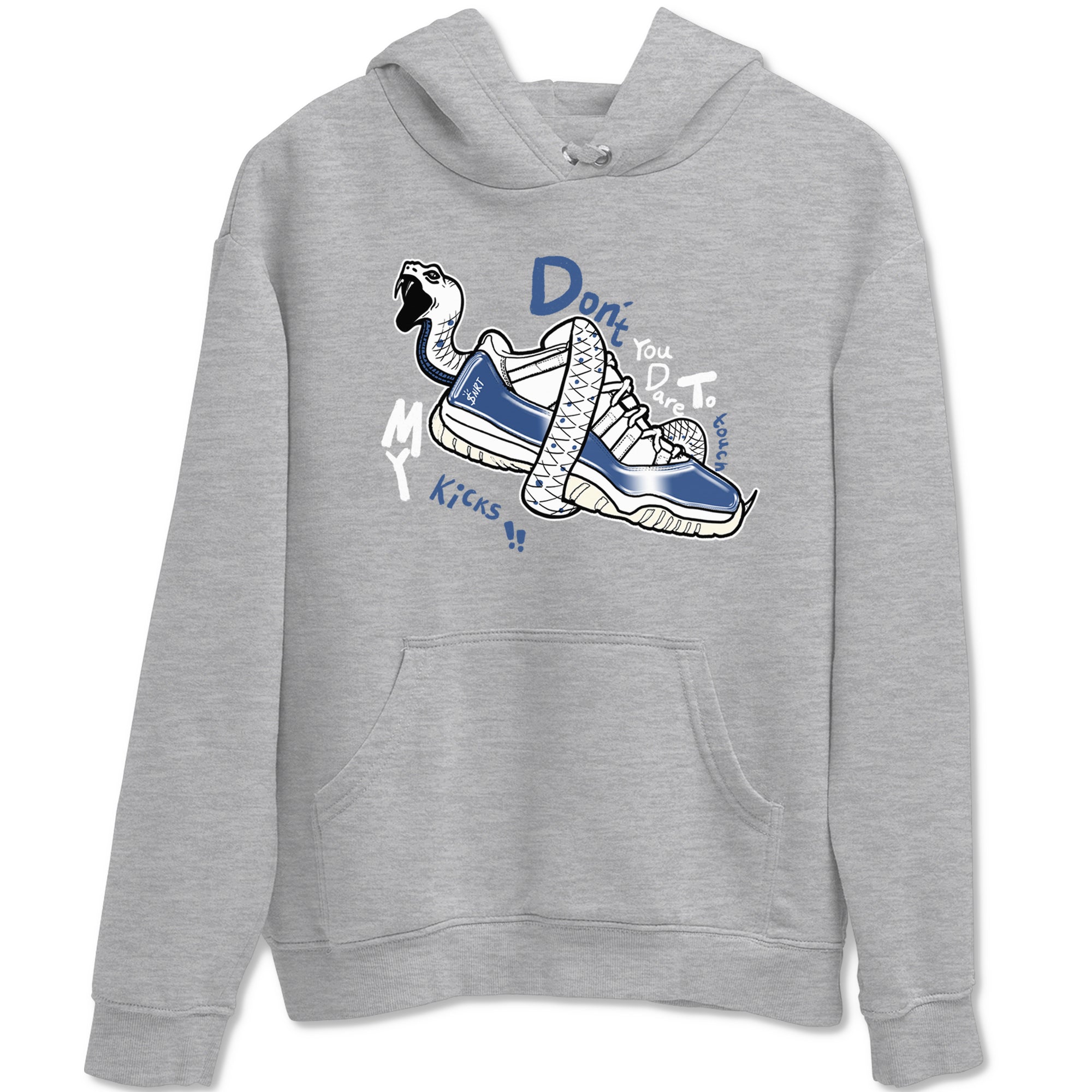 Don't Touch My Kicks snkmatch Tees - Air Jordan 11 Diffused Blue