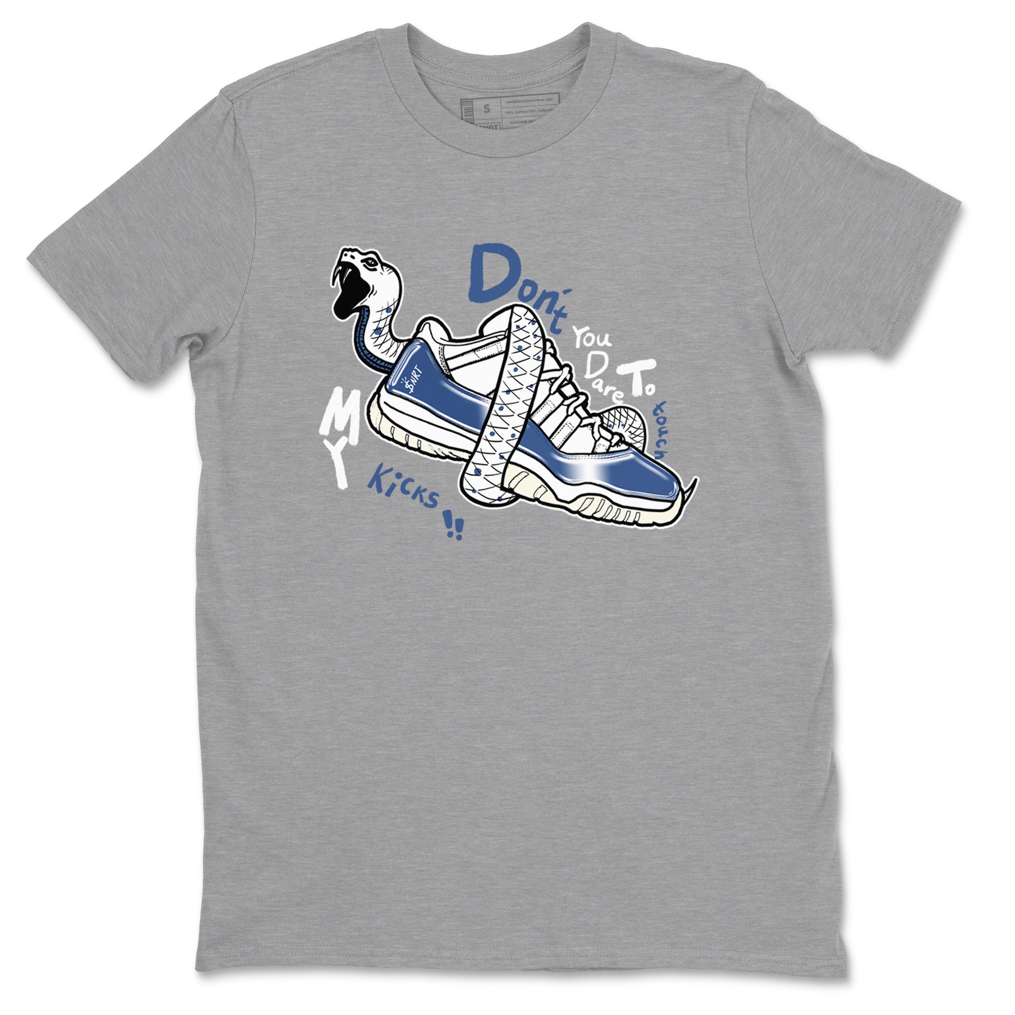 Don't Touch My Kicks snkmatch Tees - Air Jordan 11 Diffused Blue