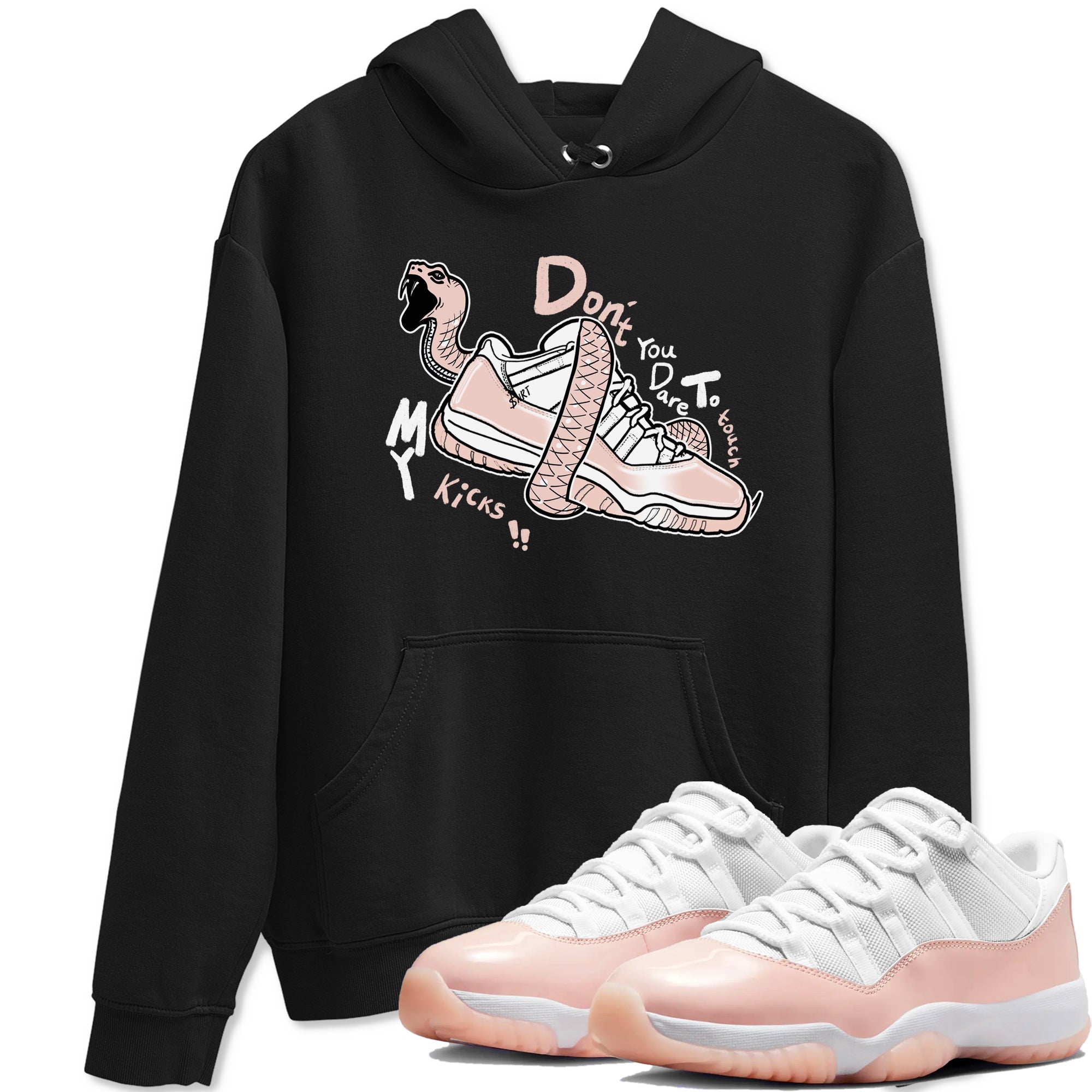 Don't Touch My Kicks snkmatch Tees - Air Jordan 11 Legend Pink
