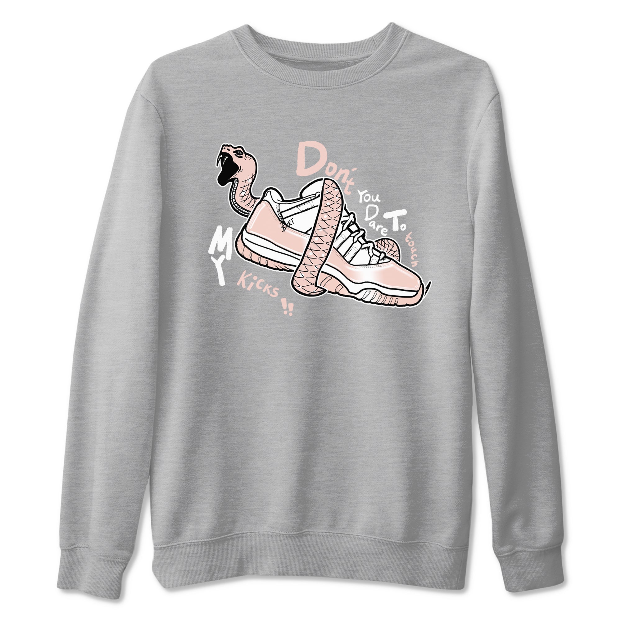 Don't Touch My Kicks snkmatch Tees - Air Jordan 11 Legend Pink