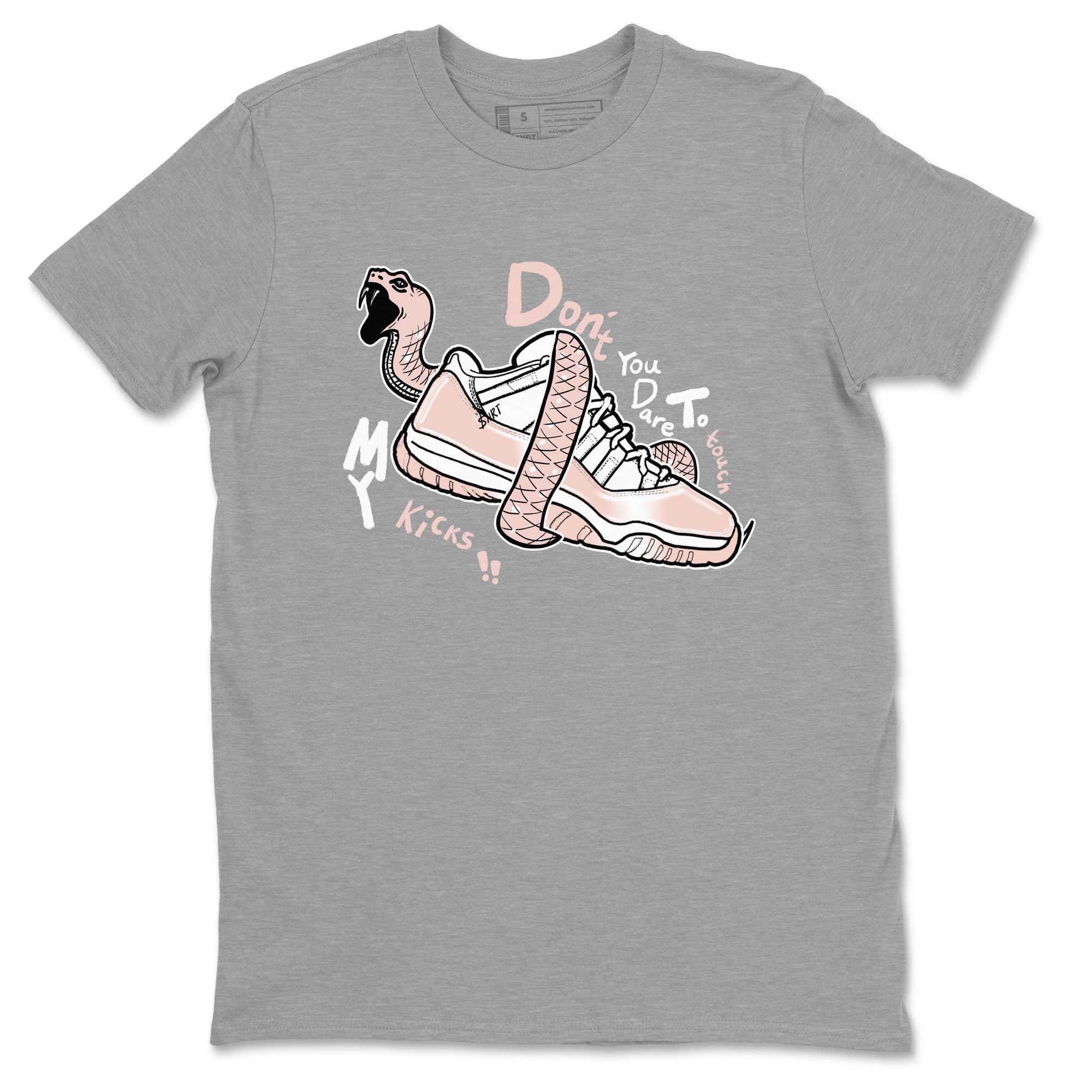 Don't Touch My Kicks snkmatch Tees - Air Jordan 11 Legend Pink
