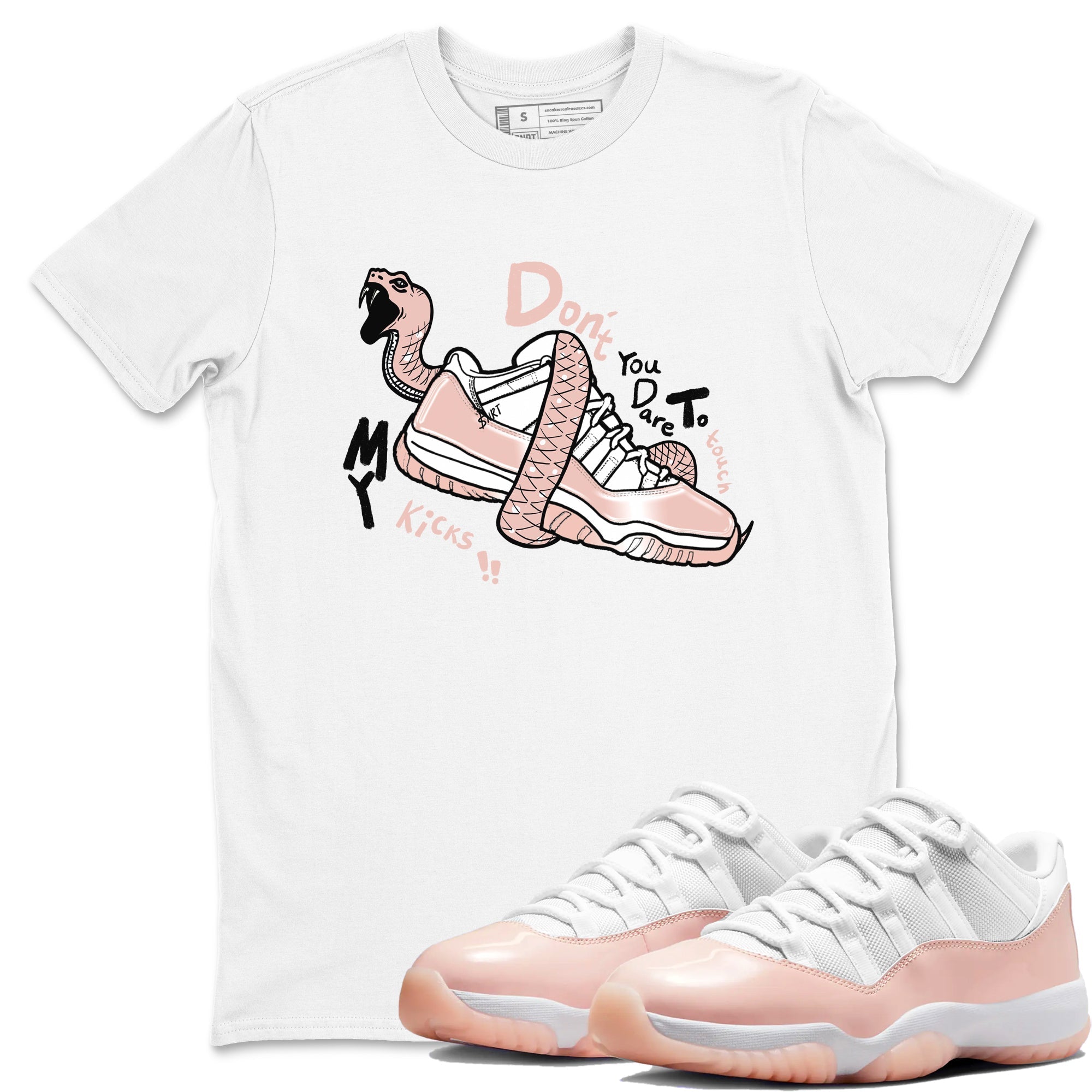 Don't Touch My Kicks snkmatch Tees - Air Jordan 11 Legend Pink