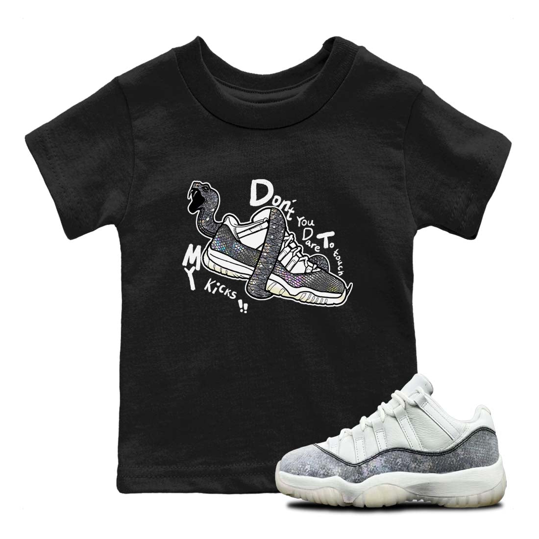 Don't Touch My Kicks snkmatch Tees Kids - Air Jordan 11 Year Of The Snake