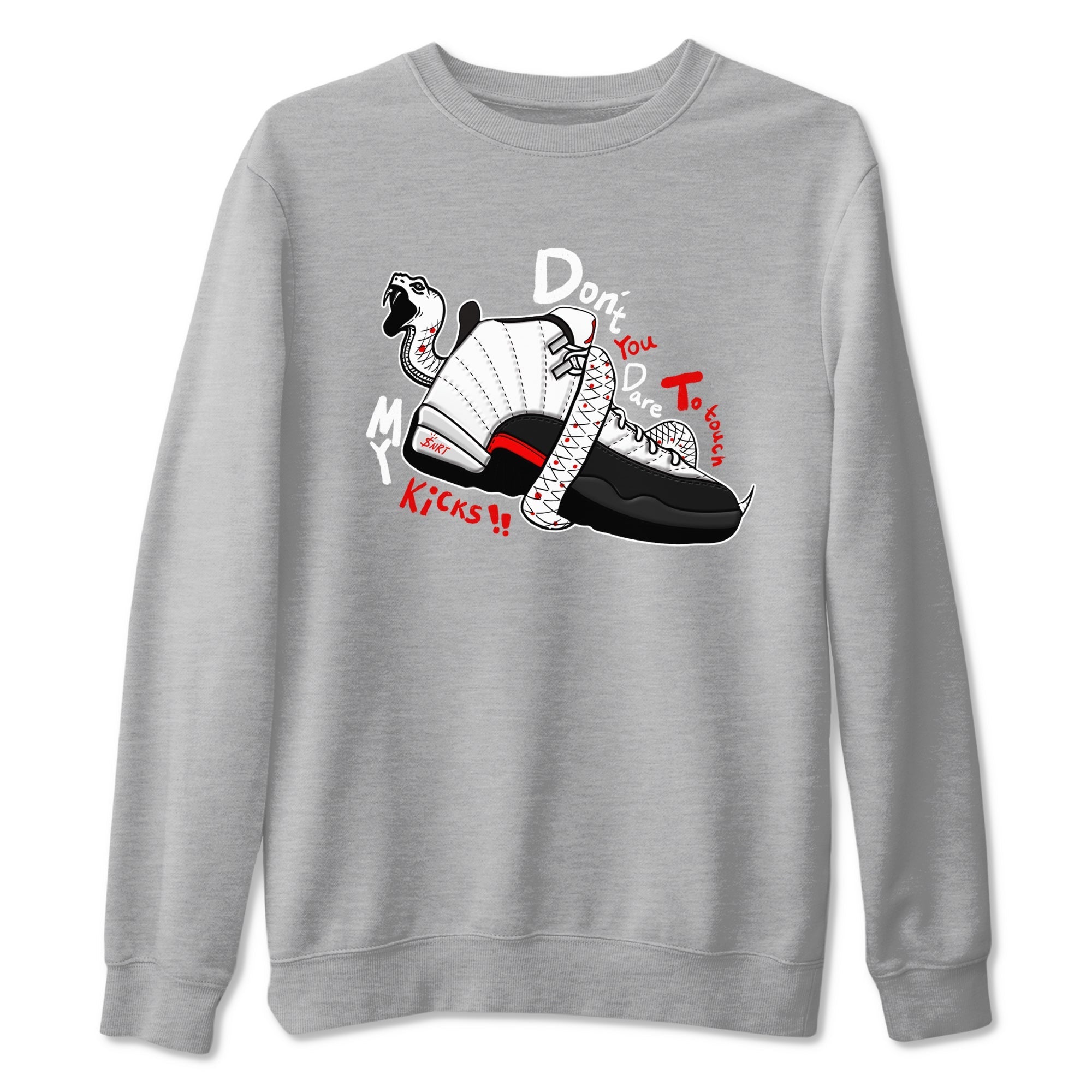 Don't Touch My Kicks snkmatch Tees - Air Jordan 12 Taxi Flip