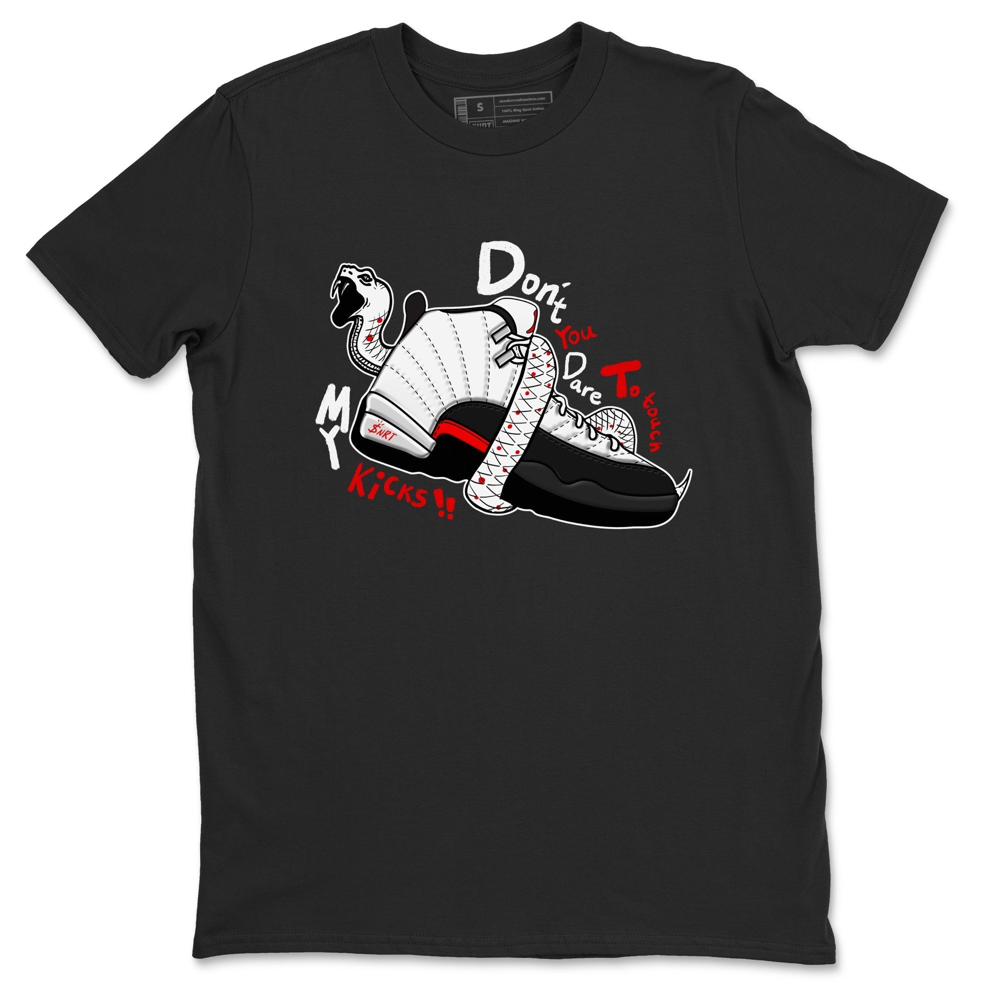 Don't Touch My Kicks snkmatch Tees - Air Jordan 12 Taxi Flip