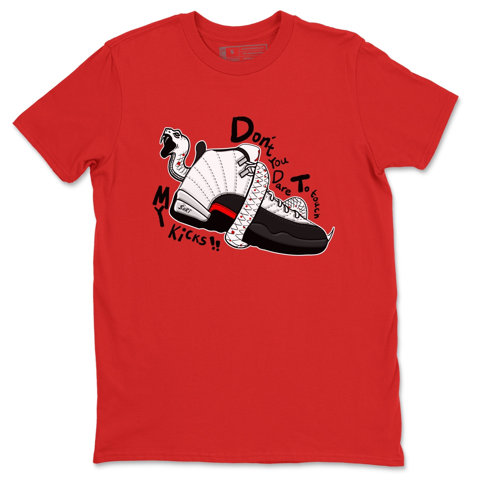 Don't Touch My Kicks snkmatch Tees - Air Jordan 12 Taxi Flip