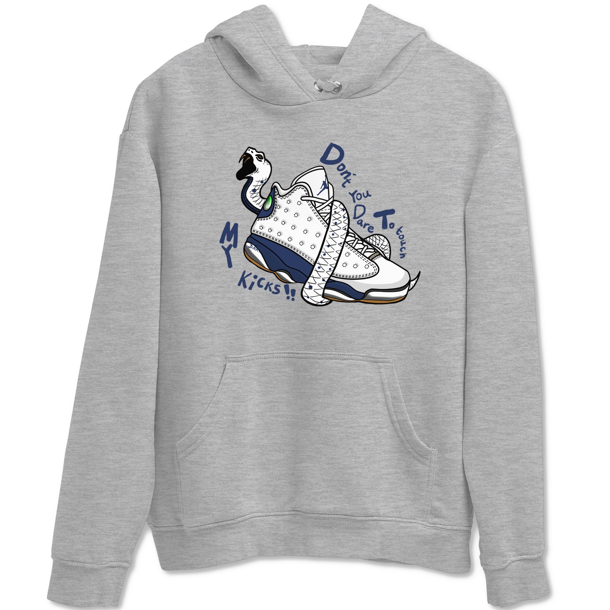 Don't Touch My Kicks snkmatch Tees - Air Jordan 13 Midnight Navy