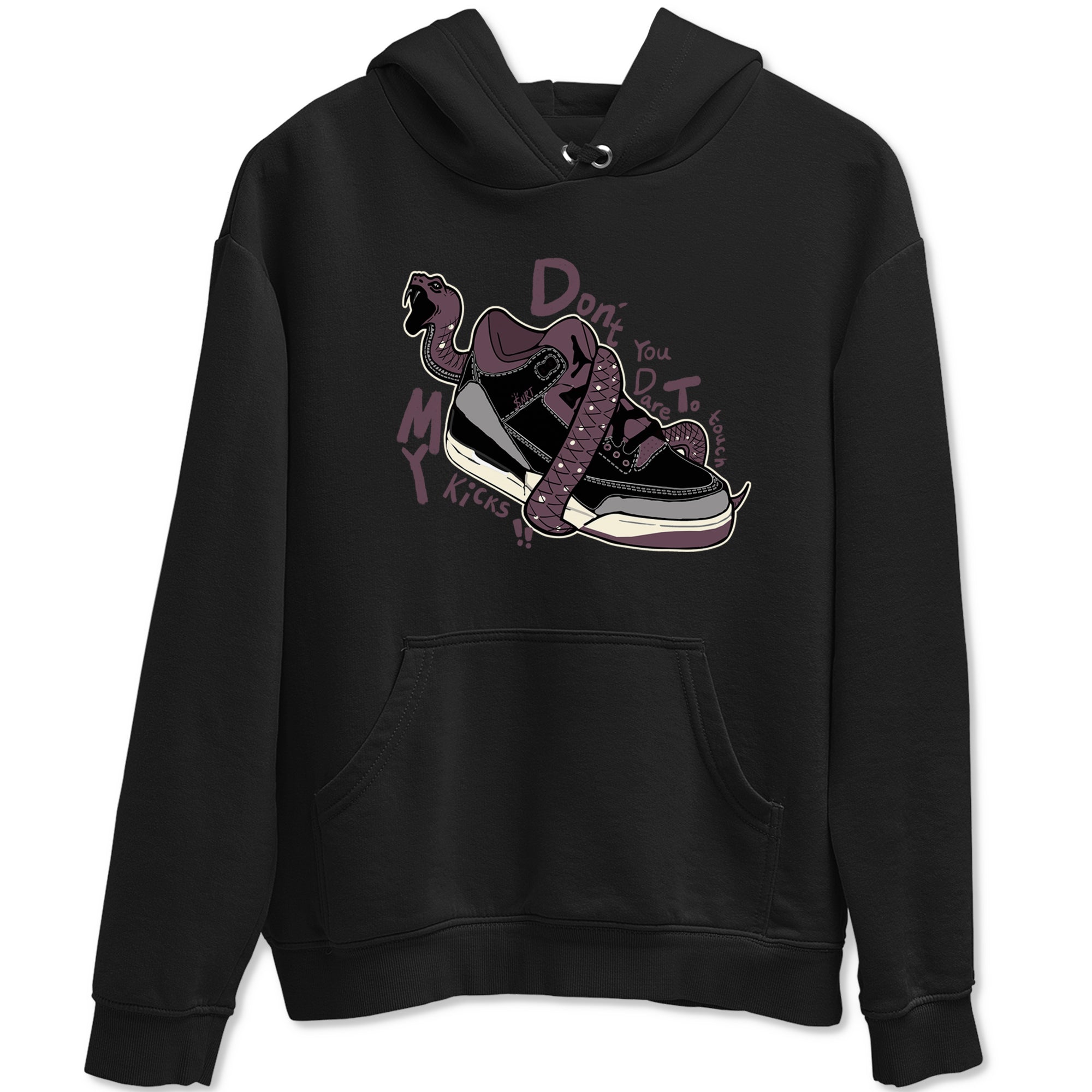 Don't Touch My Kicks snkmatch Tees - Air Jordan 3 A Ma Maniere x Black