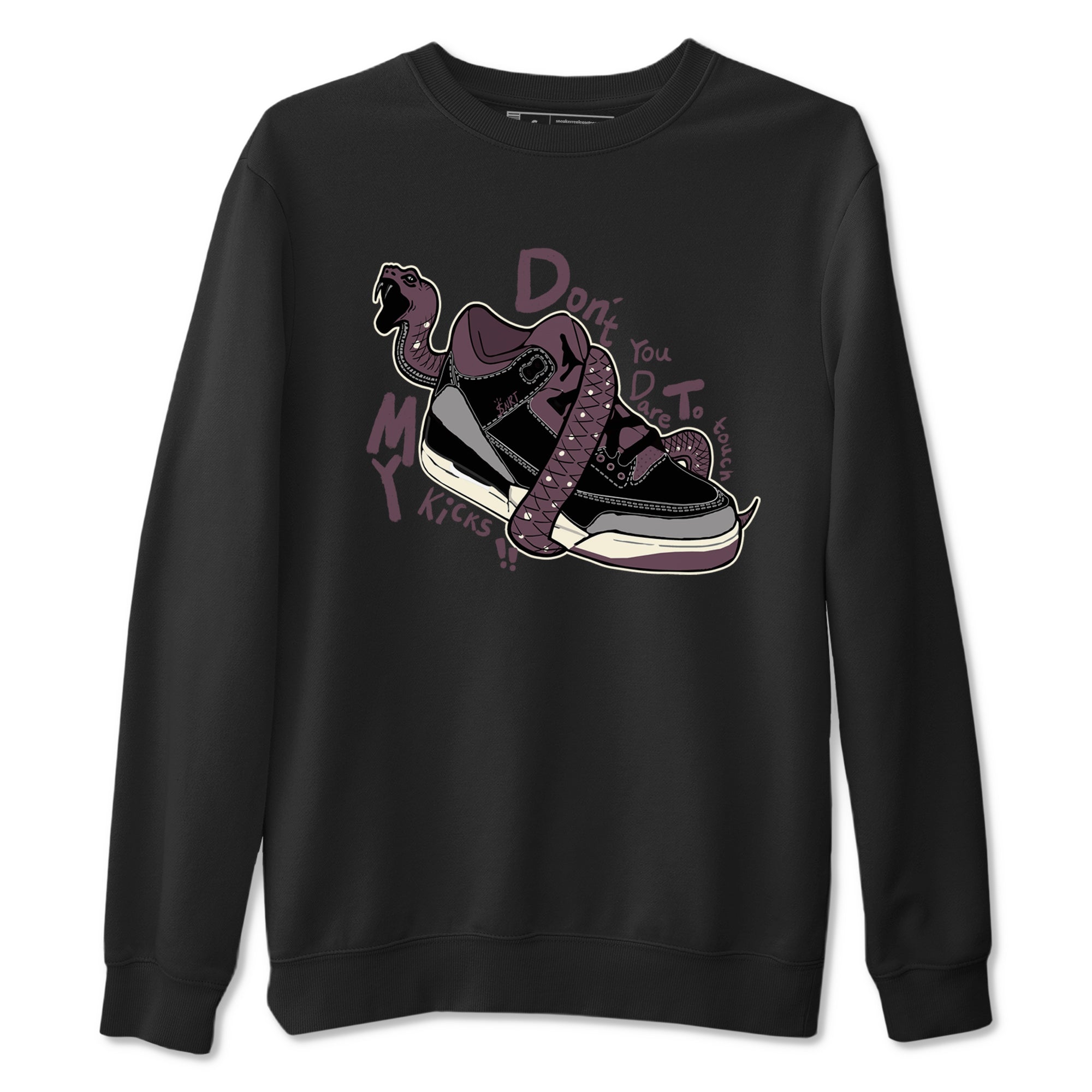Don't Touch My Kicks snkmatch Tees - Air Jordan 3 A Ma Maniere x Black