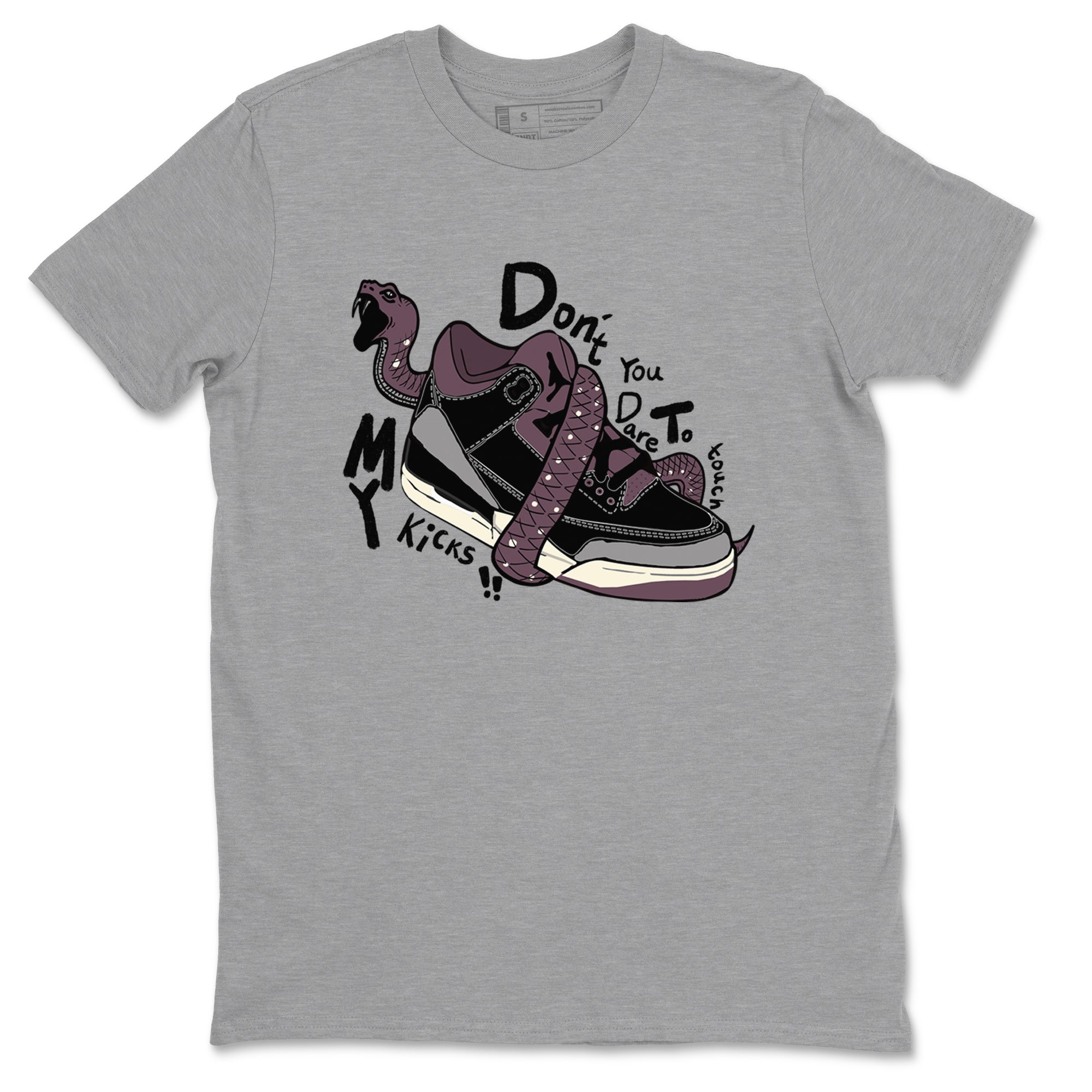 Don't Touch My Kicks snkmatch Tees - Air Jordan 3 A Ma Maniere x Black