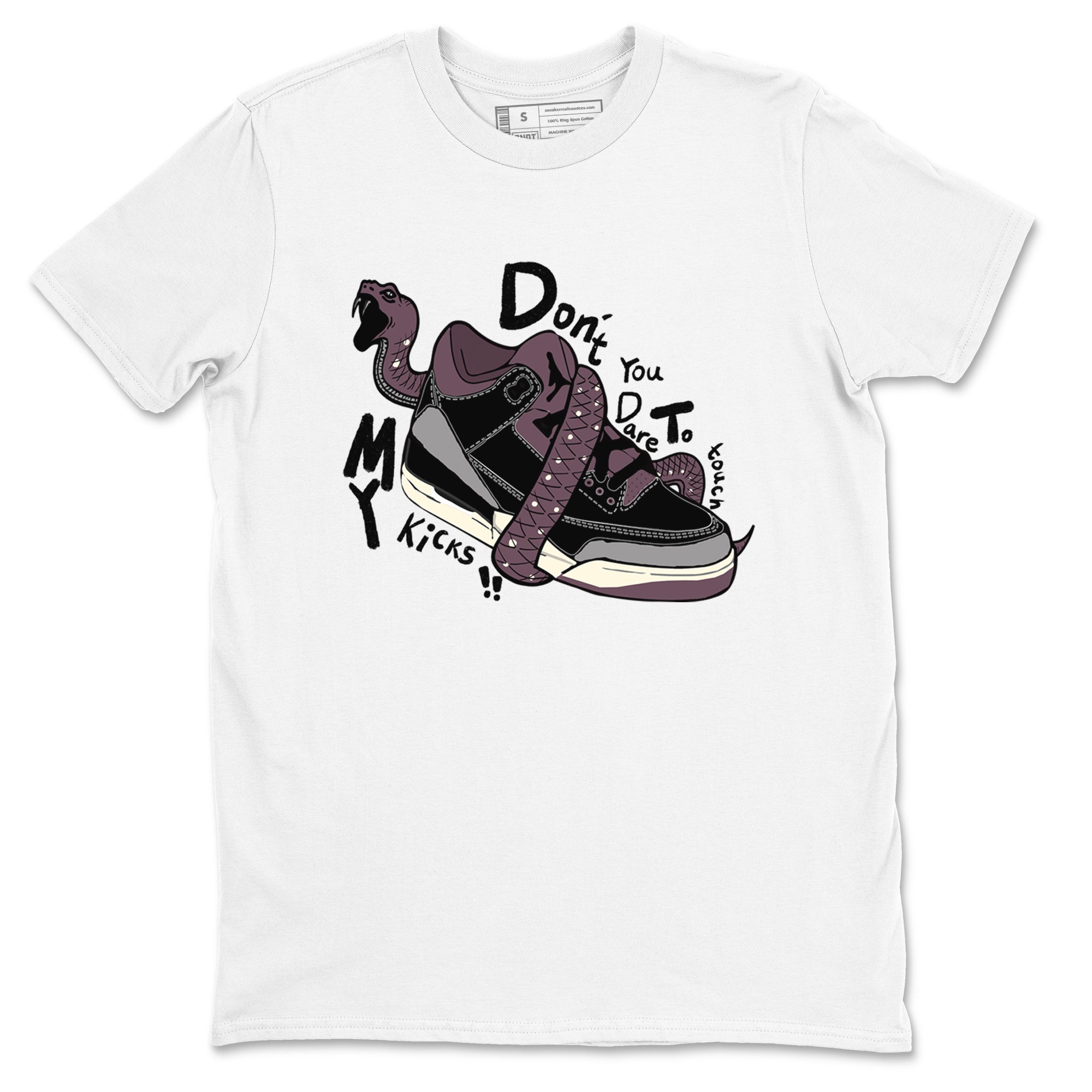 Don't Touch My Kicks snkmatch Tees - Air Jordan 3 A Ma Maniere x Black