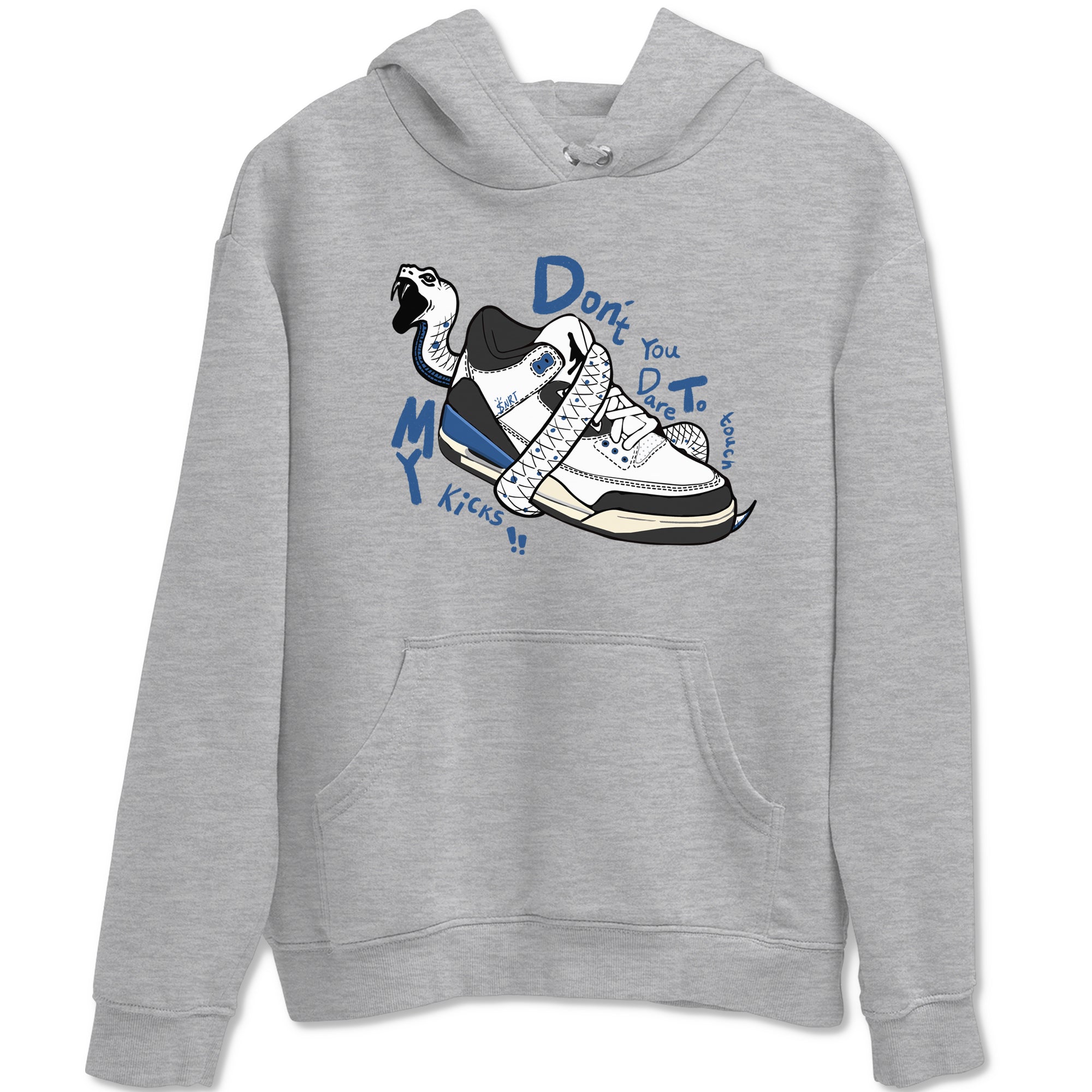 Don't Touch My Kicks snkmatch Tees - Air Jordan 3 A Ma Maniere x Diffused Blue