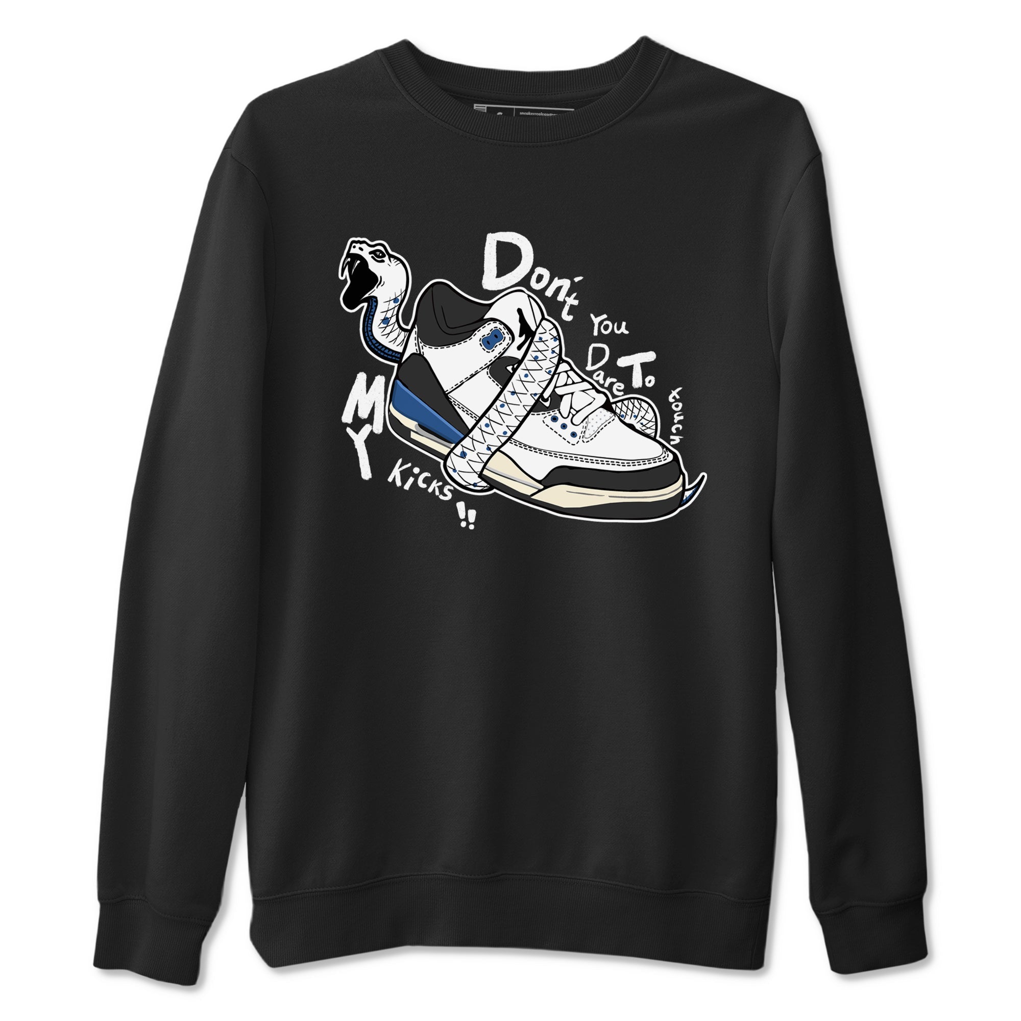 Don't Touch My Kicks snkmatch Tees - Air Jordan 3 A Ma Maniere x Diffused Blue