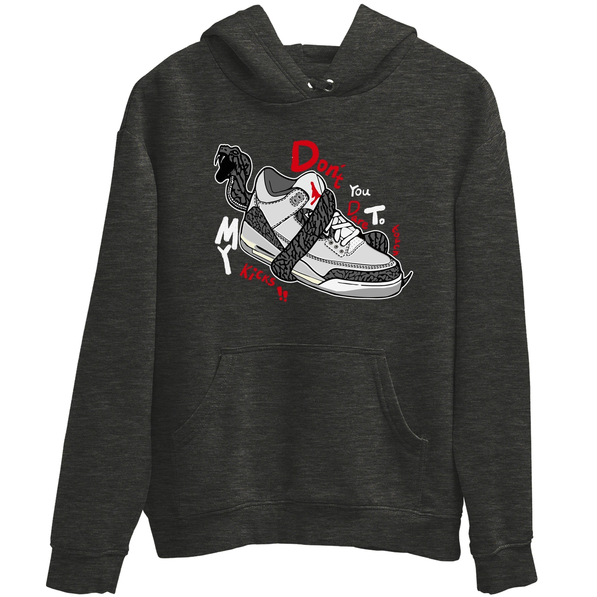 Don't Touch My Kicks snkmatch Tees - Air Jordan 3 Cement Grey