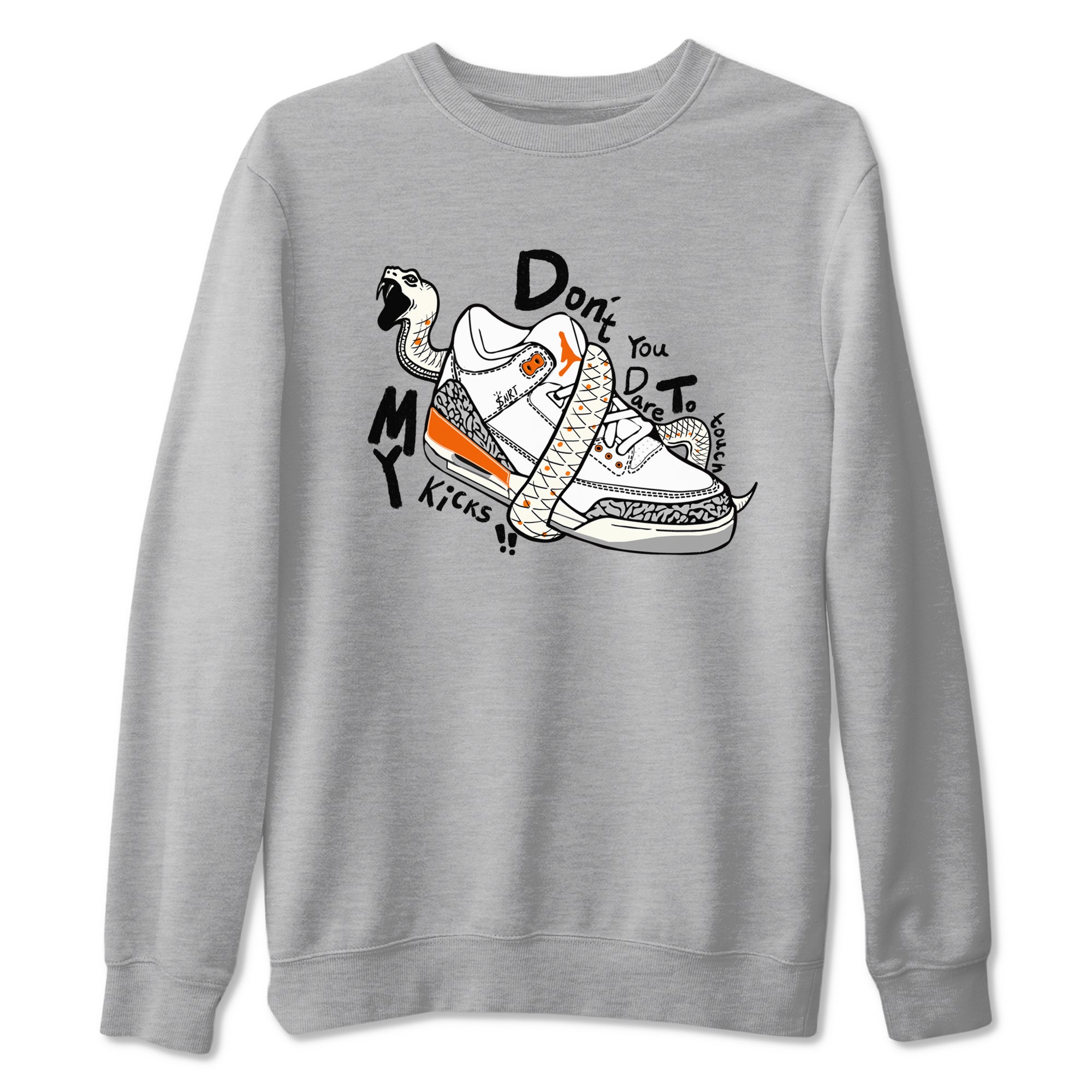 Don't Touch My Kicks snkmatch Tees - Air Jordan 3 Georgia Peach