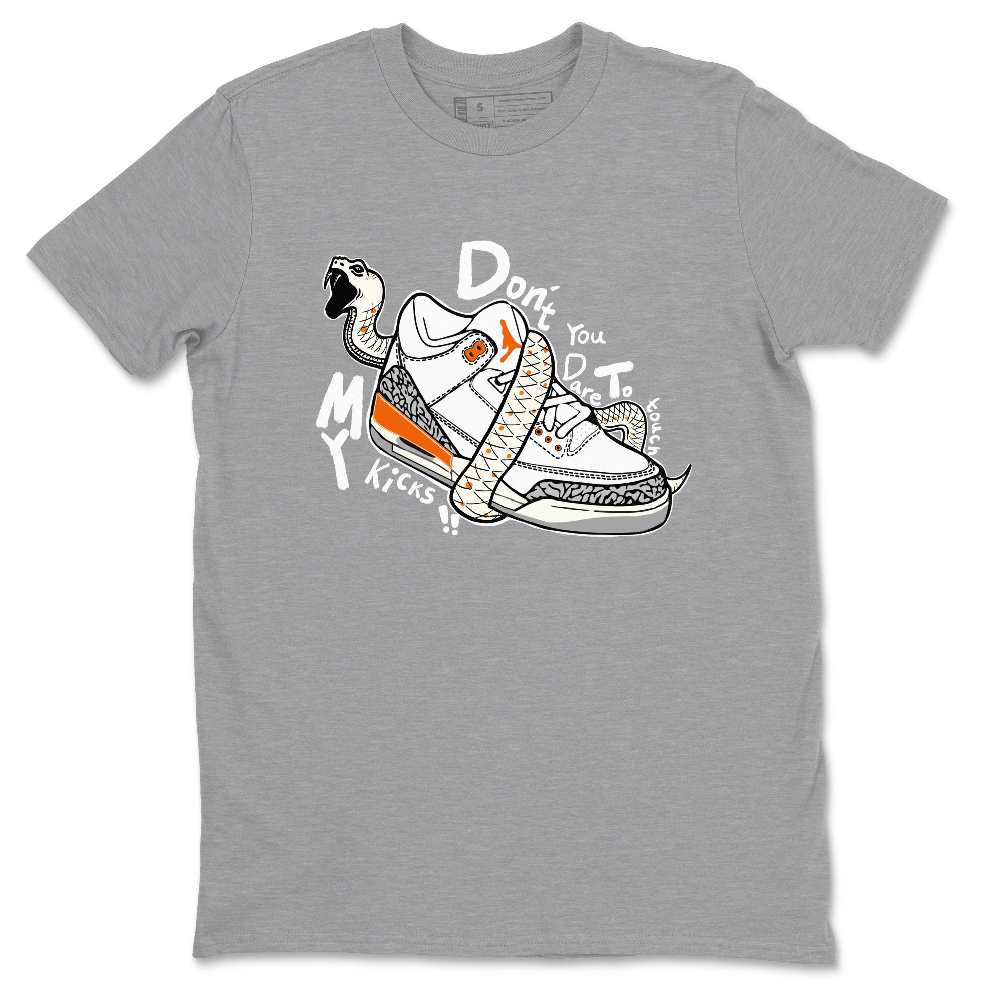 Don't Touch My Kicks snkmatch Tees - Air Jordan 3 Georgia Peach