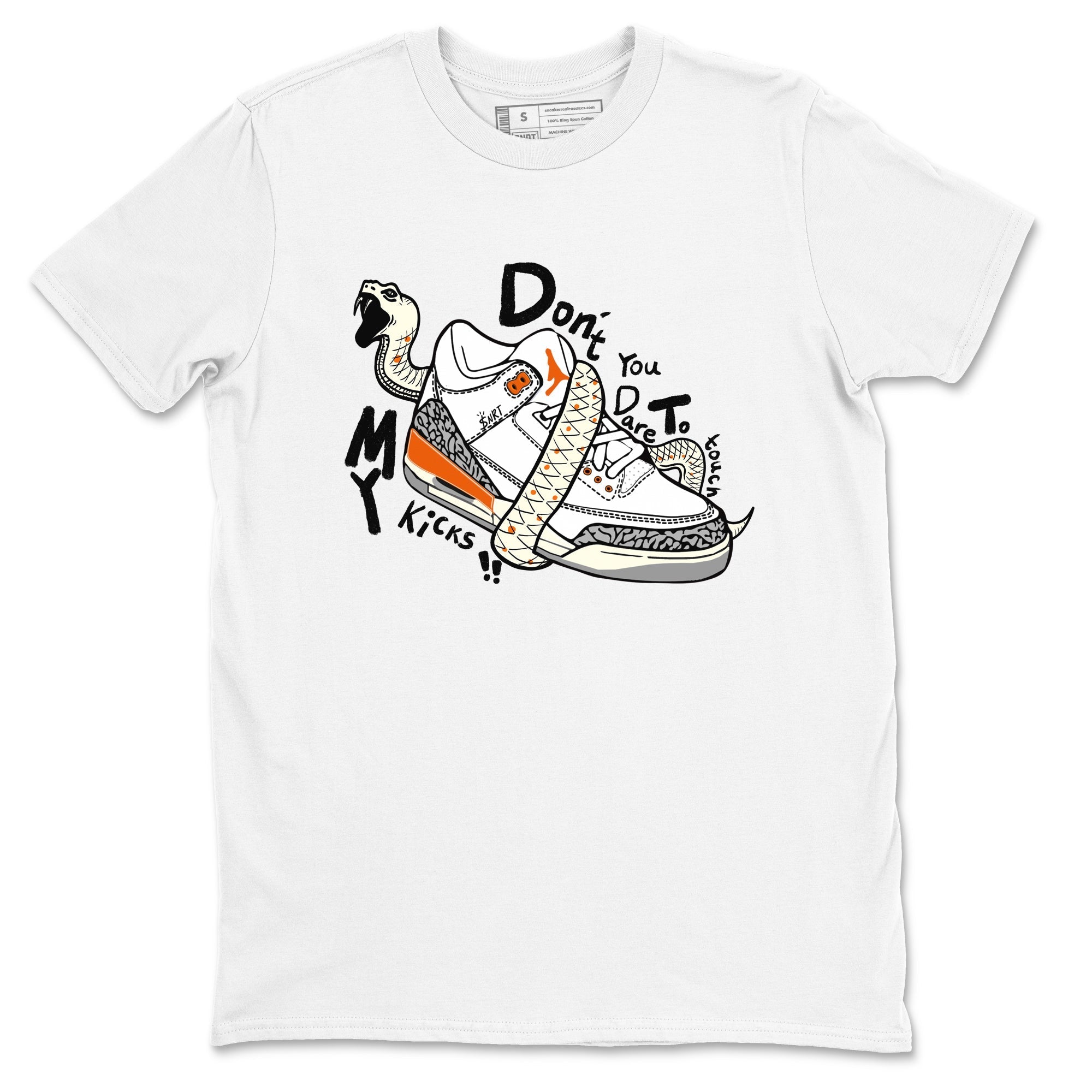 Don't Touch My Kicks snkmatch Tees - Air Jordan 3 Georgia Peach