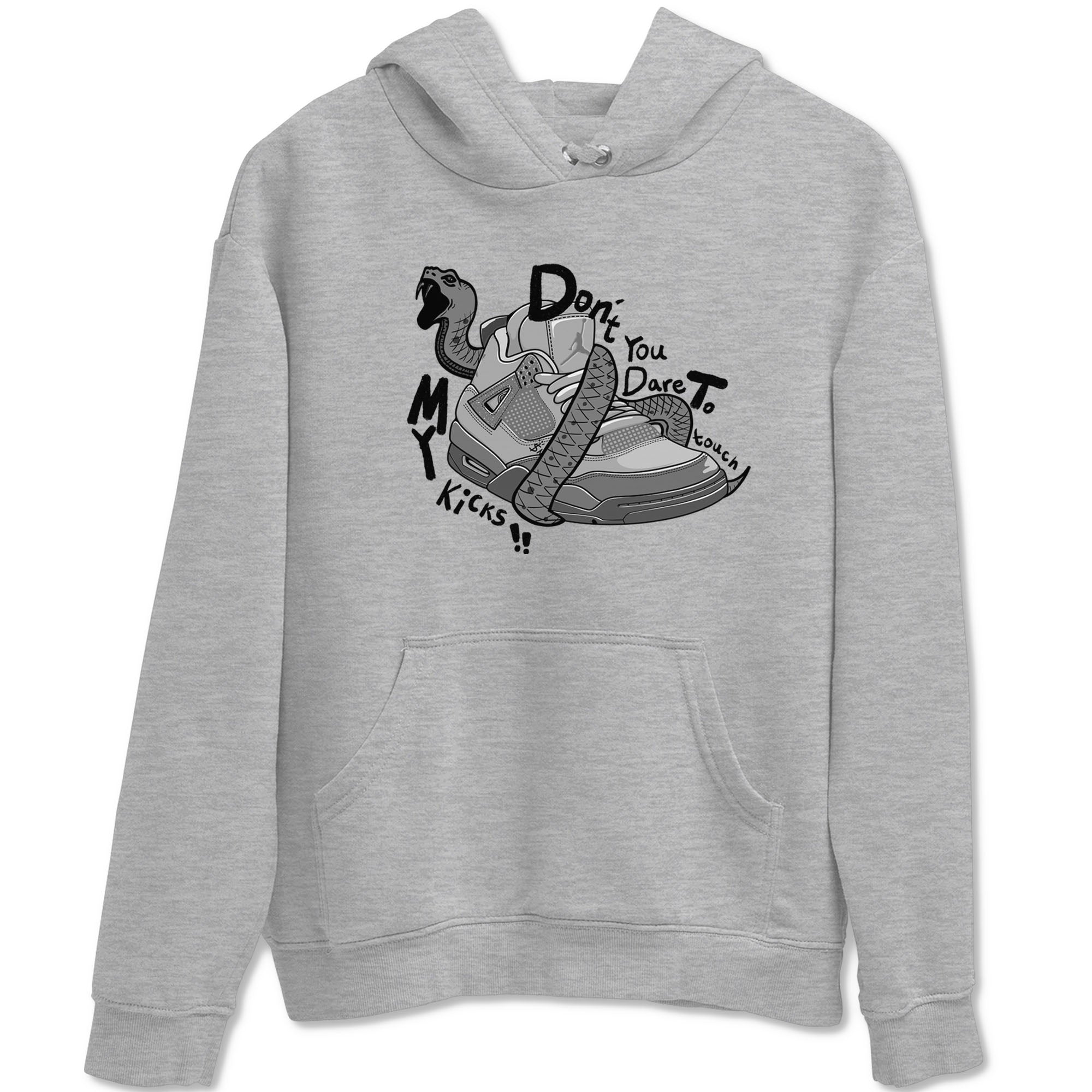 Don't Touch My Kicks snkmatch Tees - Air Jordan 4 Wet Cement