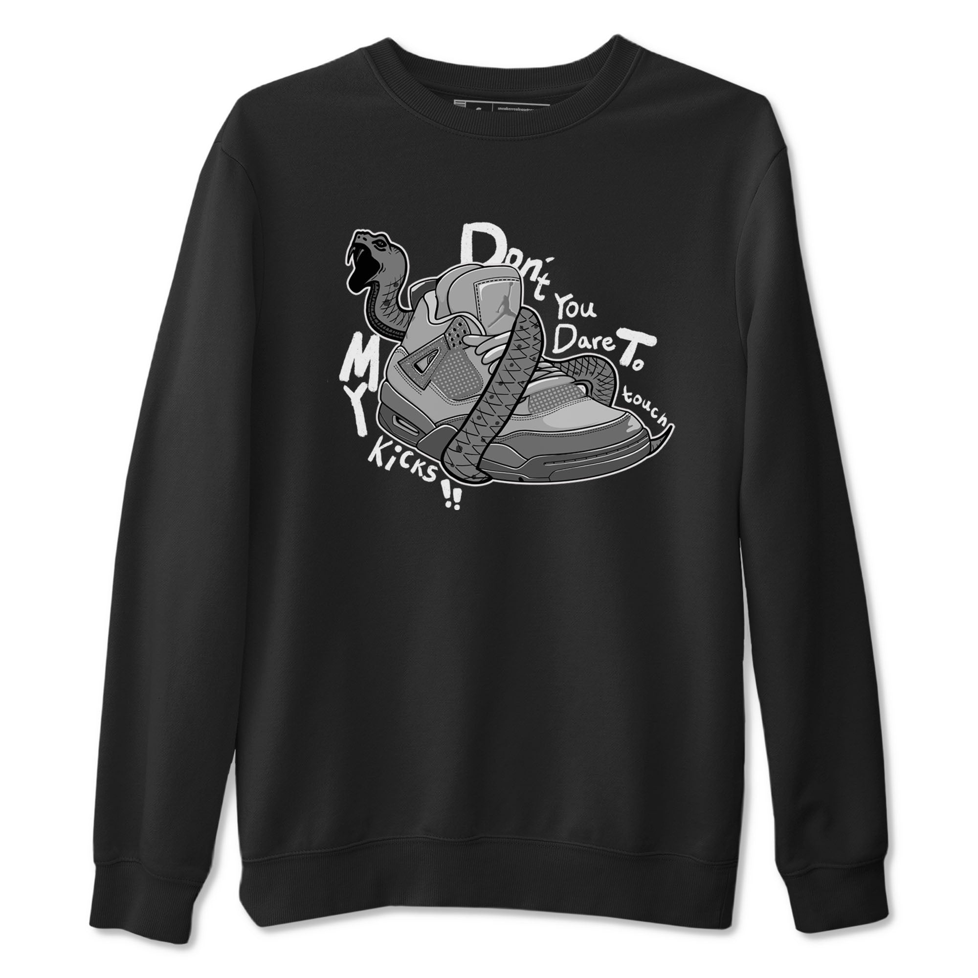 Don't Touch My Kicks snkmatch Tees - Air Jordan 4 Wet Cement