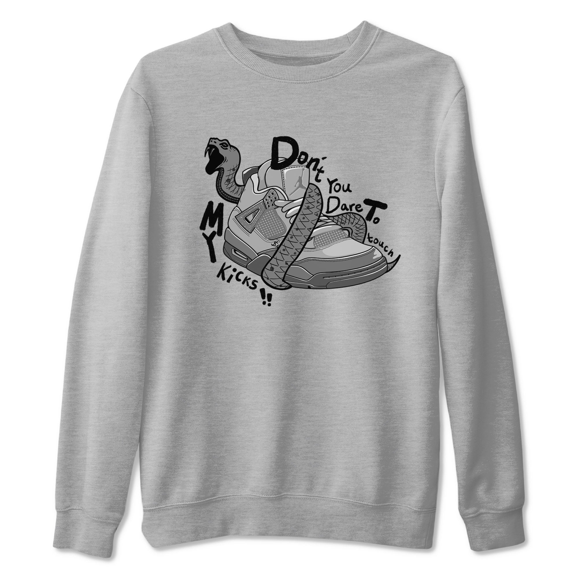 Don't Touch My Kicks snkmatch Tees - Air Jordan 4 Wet Cement