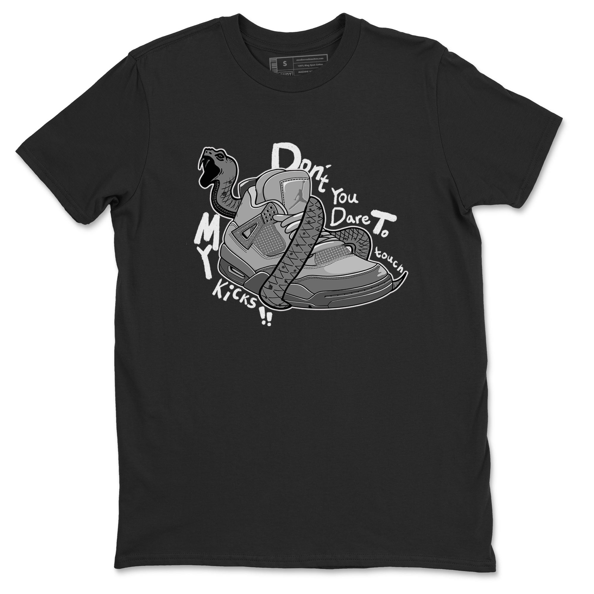 Don't Touch My Kicks snkmatch Tees - Air Jordan 4 Wet Cement