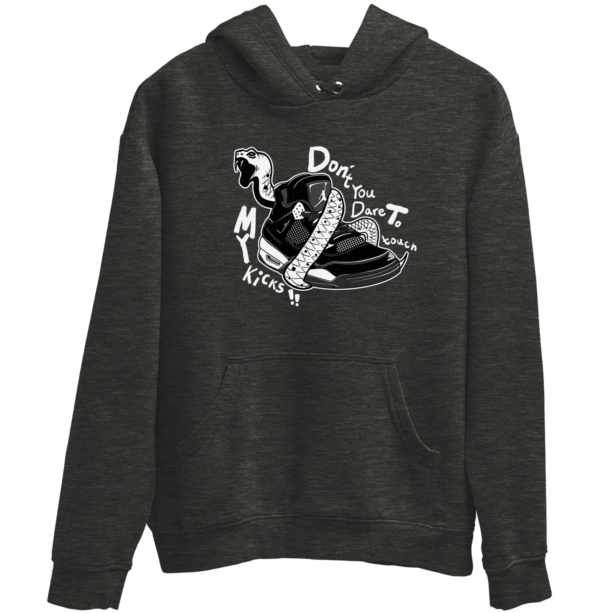 Don't Touch My Kicks snkmatch Tees - Air Jordan 4 White Thunder