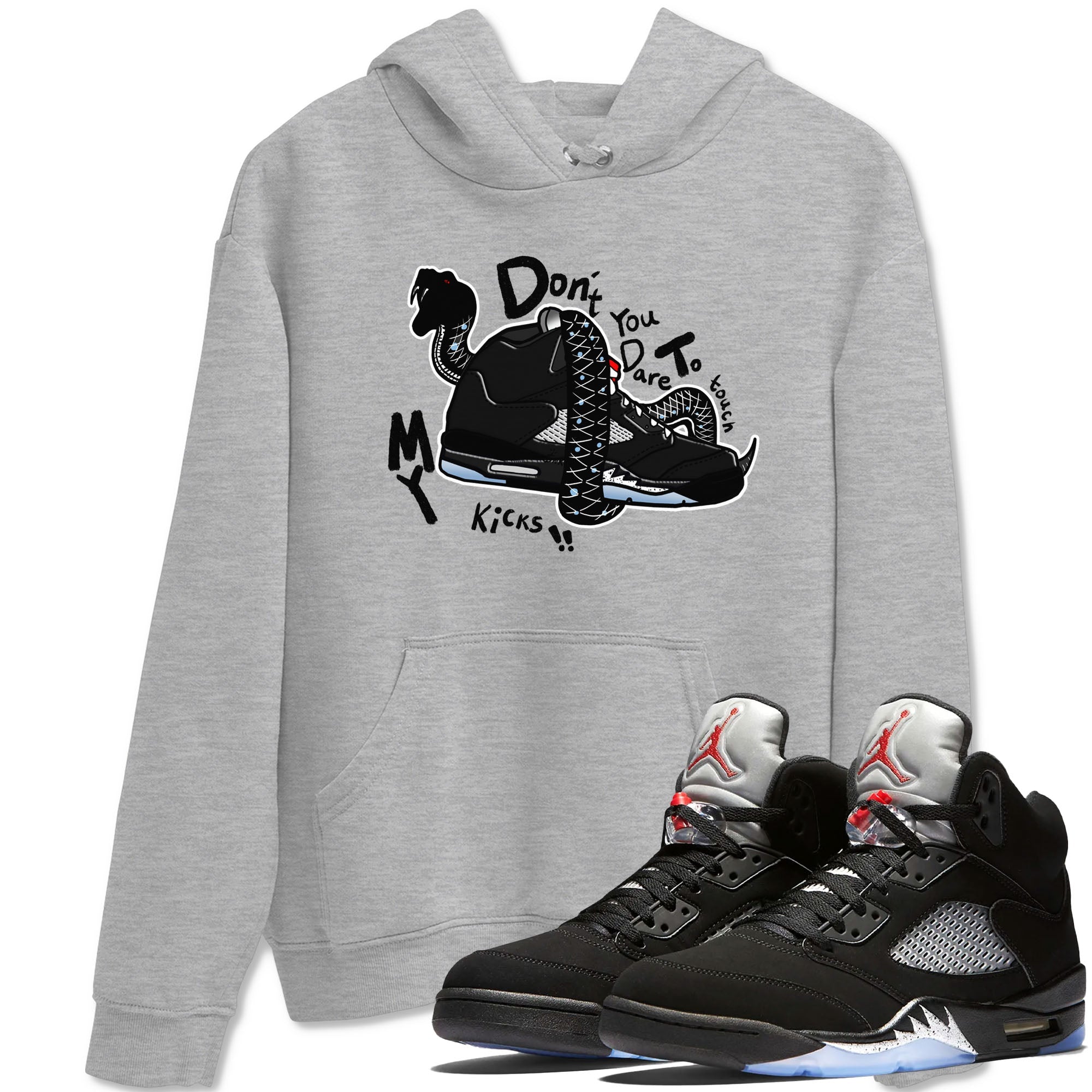 Don't Touch My Kicks snkmatch Tees - Air Jordan 5 Reimagined