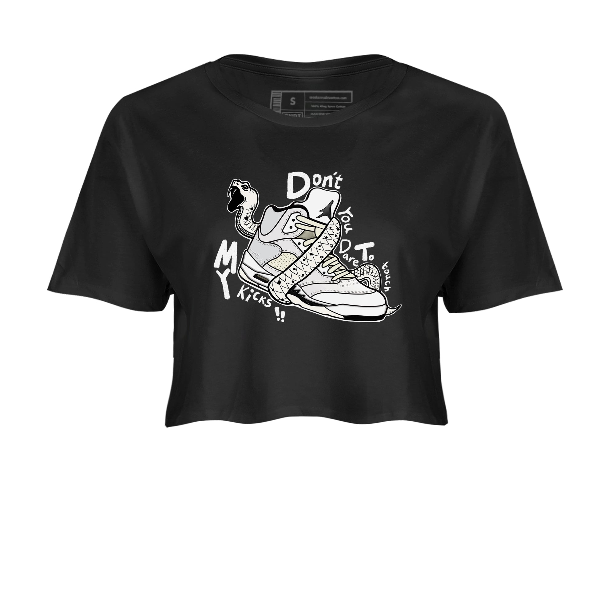 Don't Touch My Kicks snkmatch Women's Top - Air Jordan 5 Sail