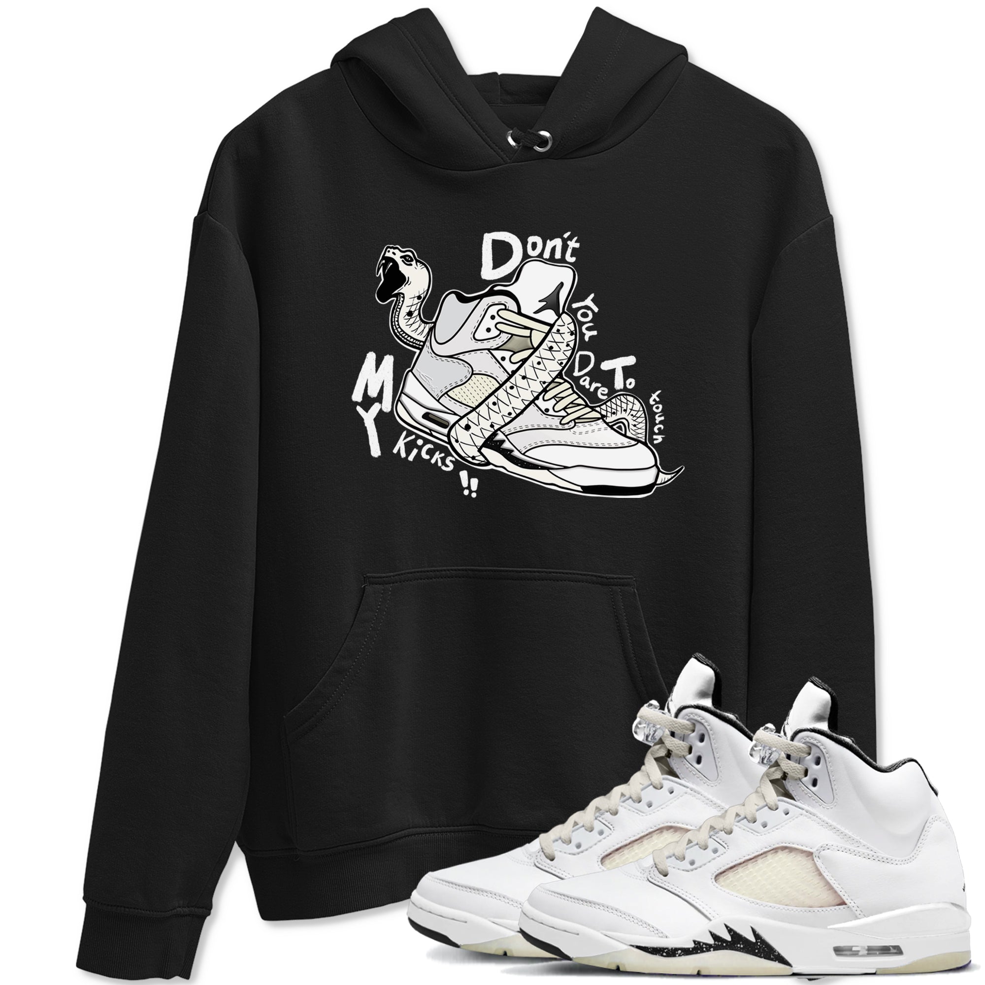 Don't Touch My Kicks snkmatch Tees - Air Jordan 5 Sail