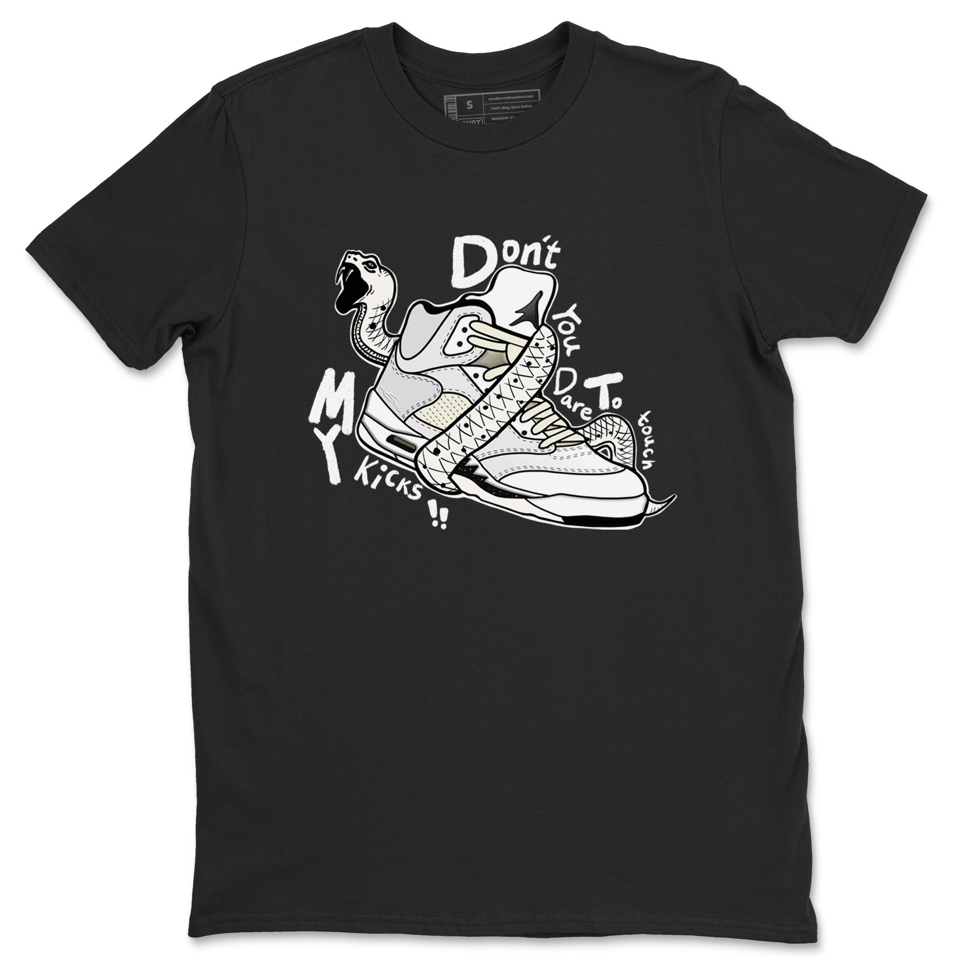 Don't Touch My Kicks snkmatch Tees - Air Jordan 5 Sail