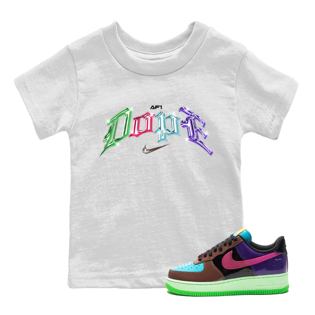 Dope Kids Tops - Air Force 1 Undefeated Fauna Brown