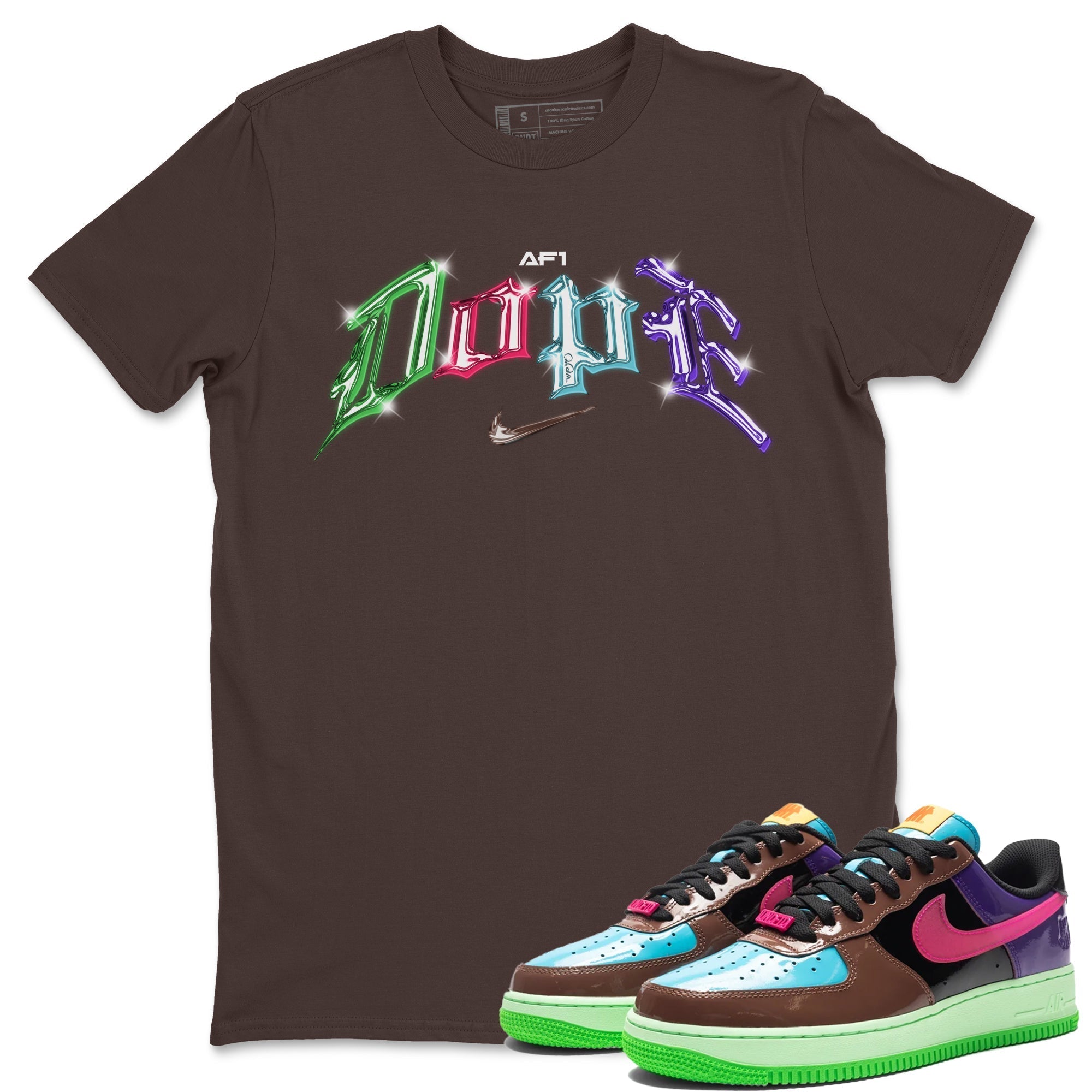 Dope Unisex Tops - Air Force 1 Undefeated Fauna Brown