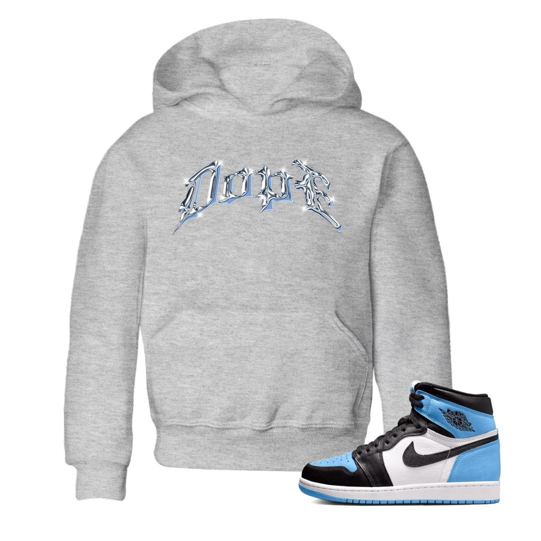Dope Kids Tops - Air Jordan 1 UNC Toe