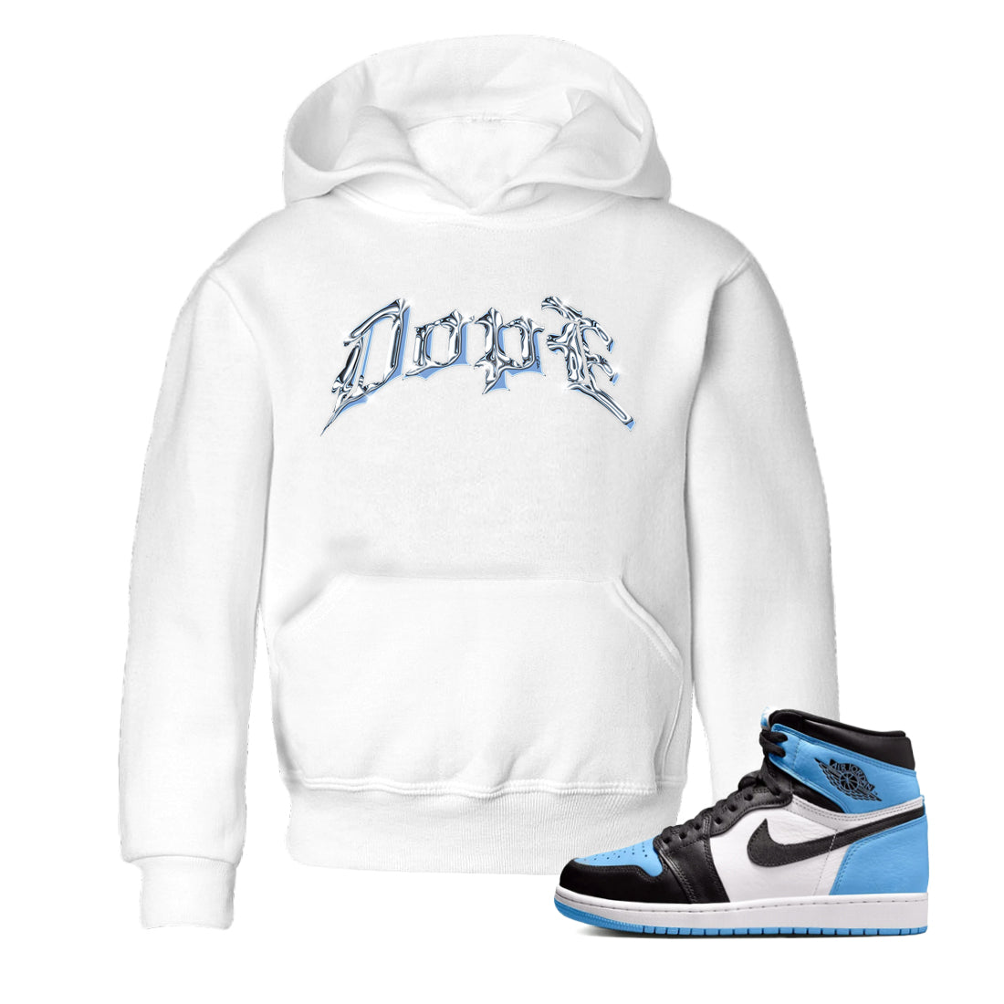 Dope Kids Tops - Air Jordan 1 UNC Toe