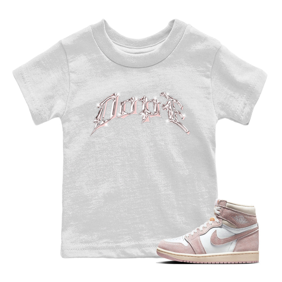 Dope Kids Tops - Air Jordan 1 Washed Pink