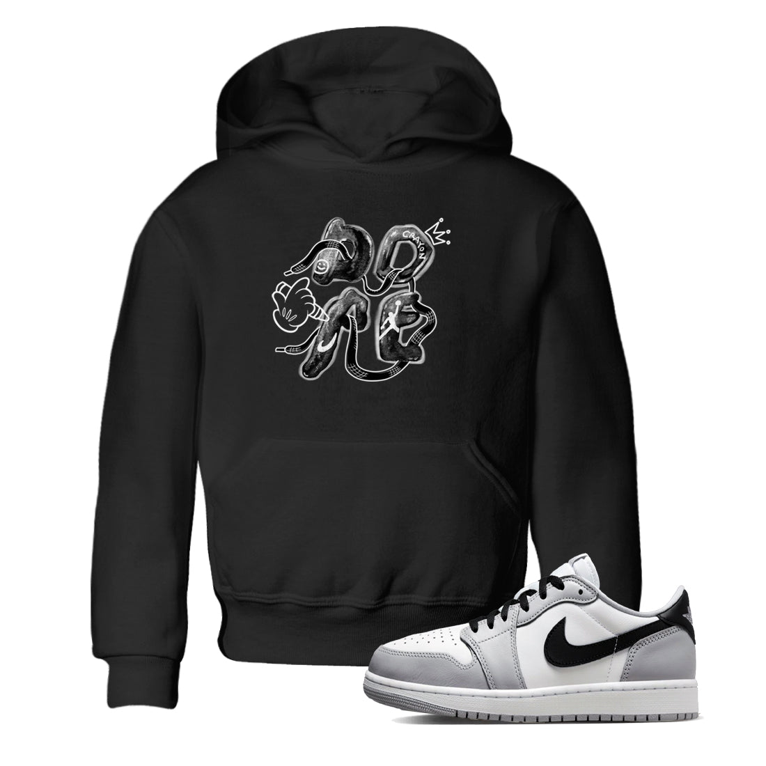 Dope snkmatch Tees Kids - Air Jordan 1 Wolf Grey