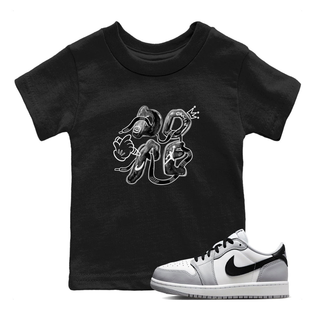 Dope snkmatch Tees Kids - Air Jordan 1 Wolf Grey